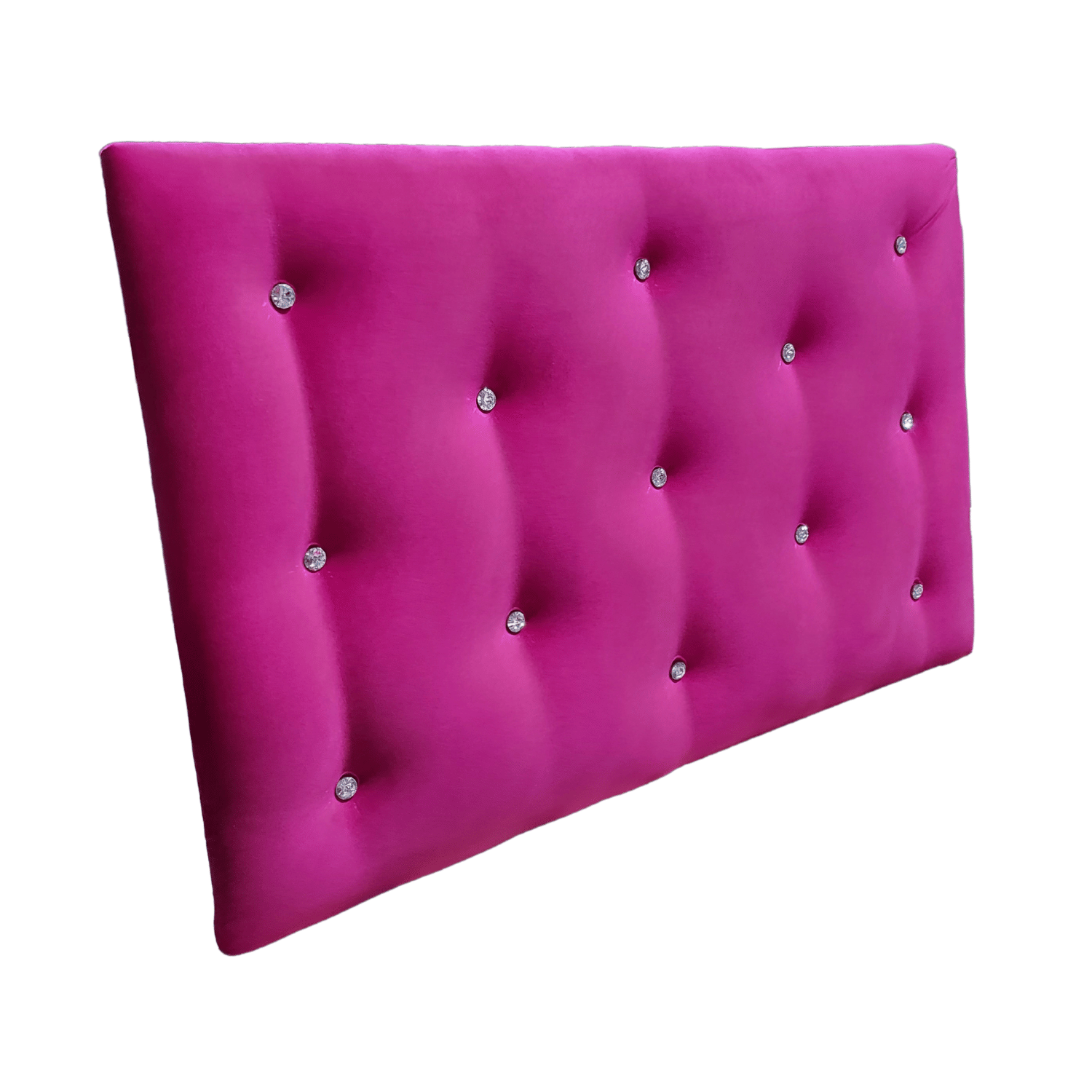 RESPALDO MUEBLES RIMAR DIAMANTE 1 PLAZA FELPA FUCSIA - 3