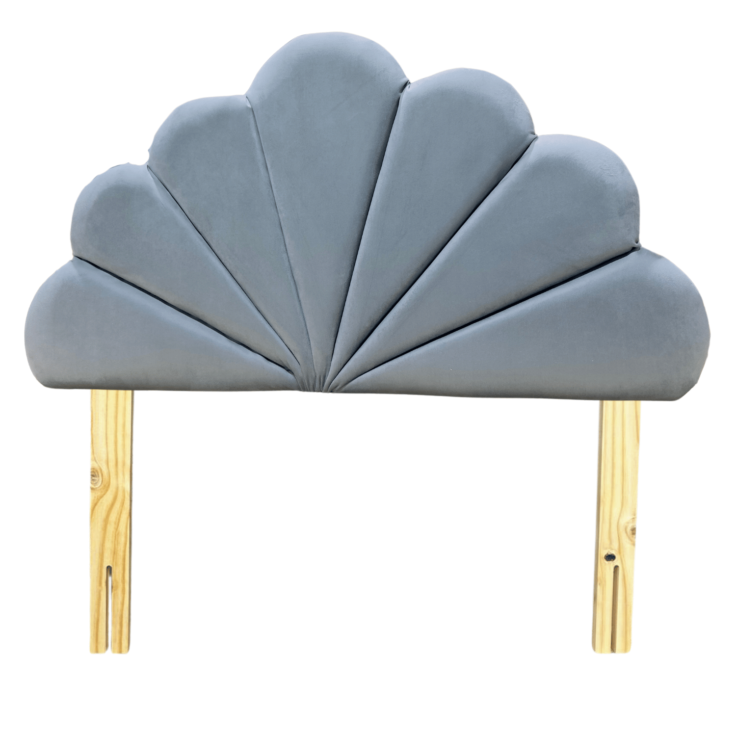 RESPALDO MUEBLES RIMAR CORAL 1 PLAZA FELPA GRIS - 1