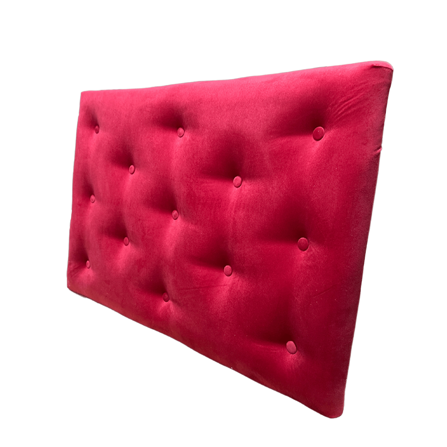 RESPALDO MUEBLES RIMAR 1 PLAZA FELPA ROJO - 3