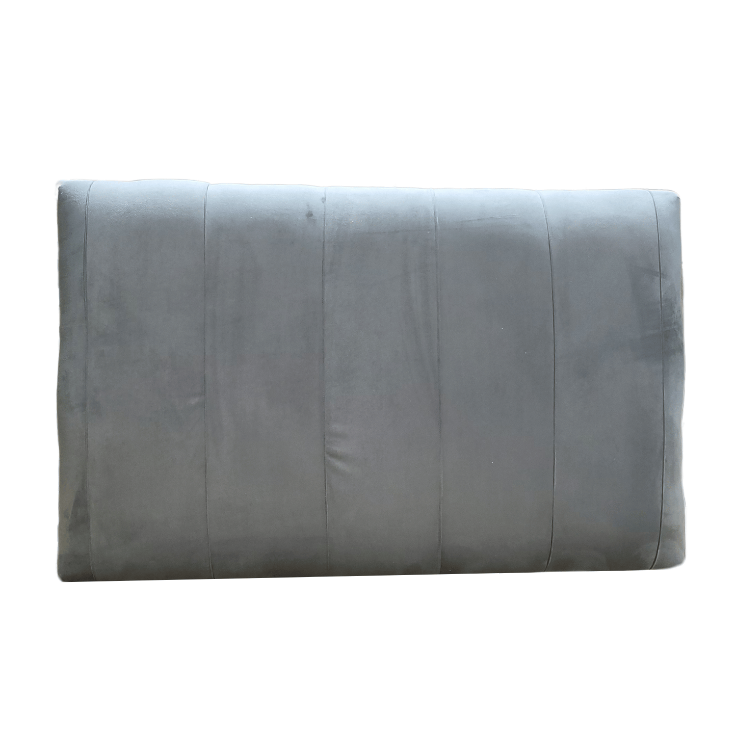 RESPALDO MUEBLES RIMAR LINEAL 1.5 PLAZAS FELPA GRIS - 2