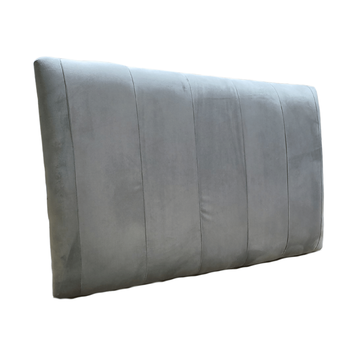RESPALDO MUEBLES RIMAR LINEAL 1.5 PLAZAS FELPA GRIS - 3