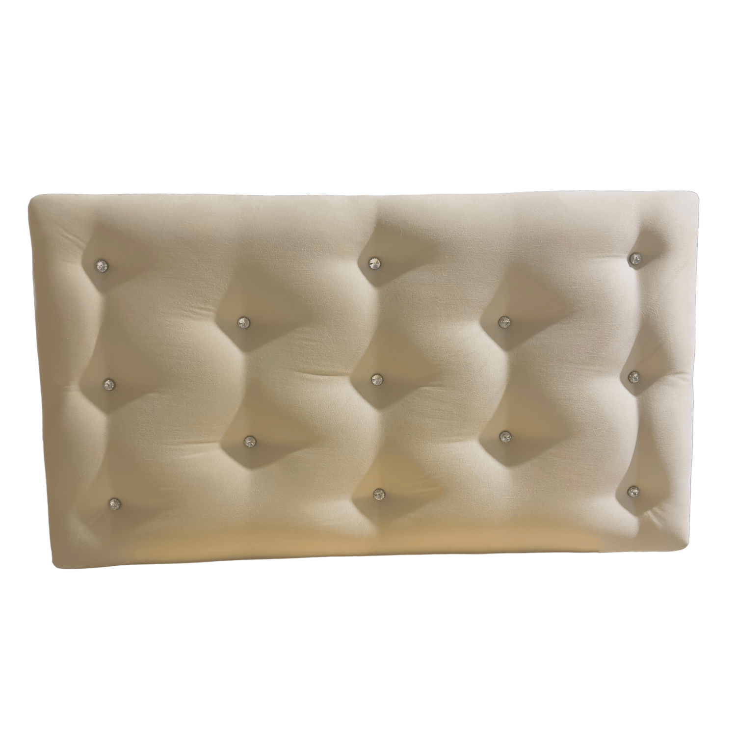 RESPALDO MUEBLES RIMAR DIAMANTE 1.5 PLAZAS FELPA CRUDO - 2
