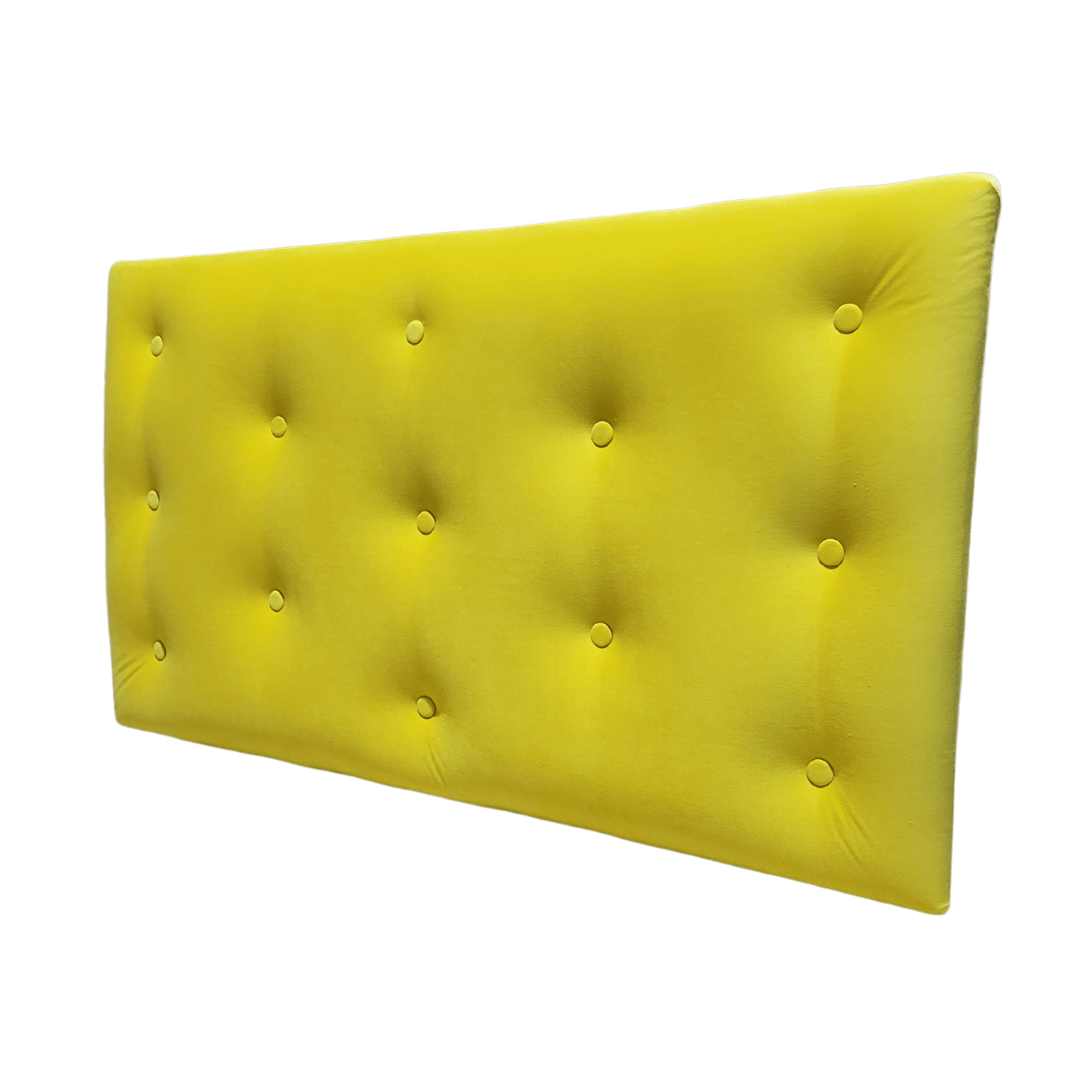 RESPALDO MUEBLES RIMAR 1.5 PLAZAS FELPA AMARILLO - 4