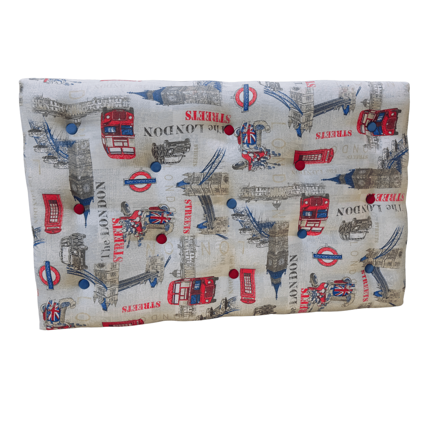 RESPALDO MUEBLES RIMAR LONDON 1.5 PLAZAS MULTICOLOR - 2