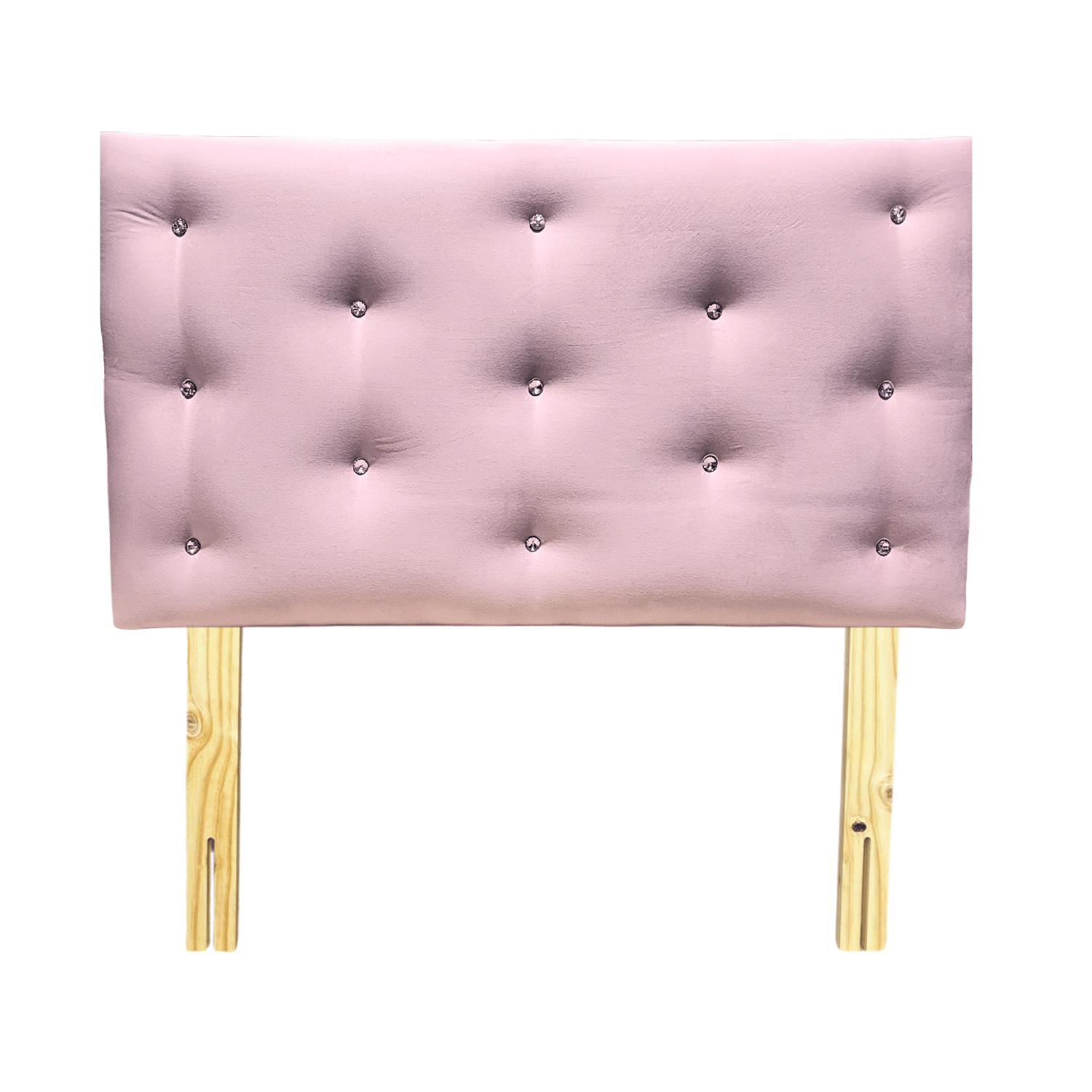 RESPALDO MUEBLES RIMAR DIAMANTE 1.5 PLAZAS ROSA PASTEL - 1