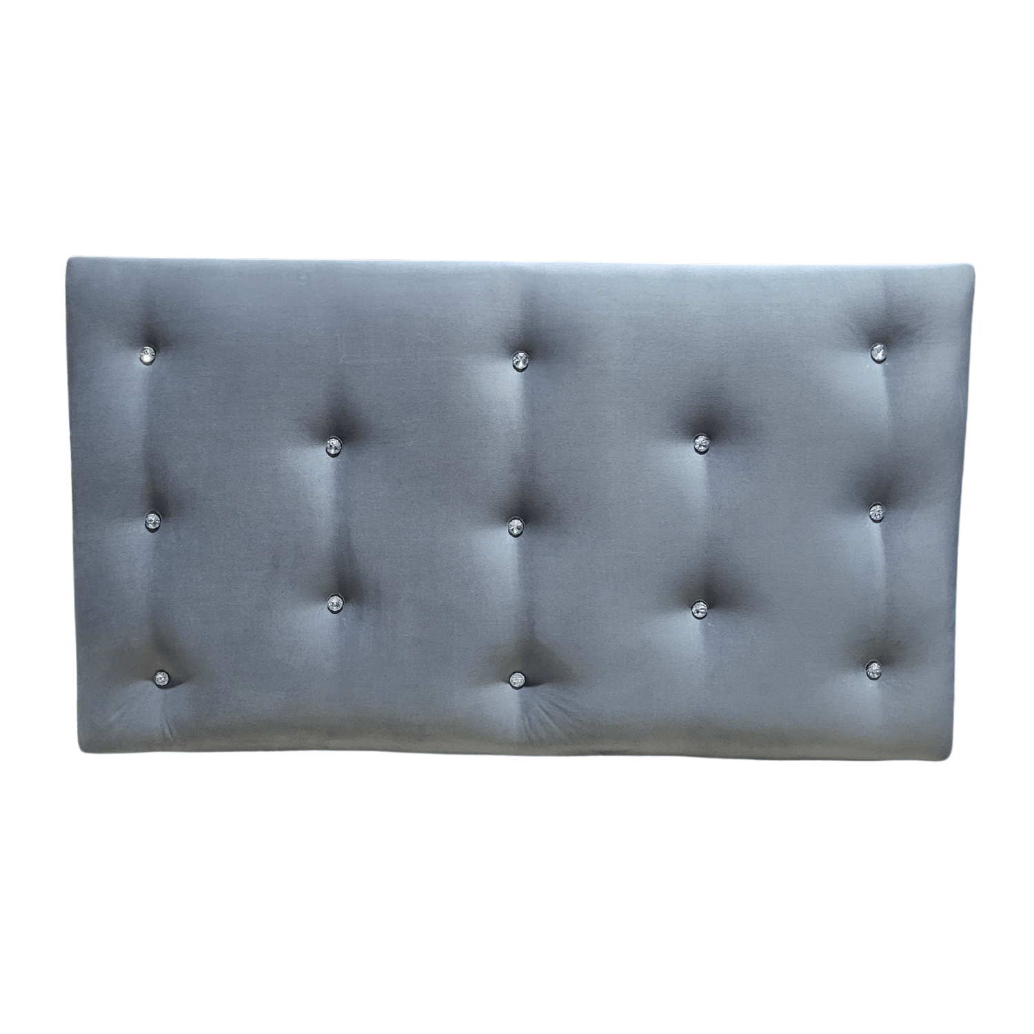 RESPALDO MUEBLES RIMAR DIAMANTE 1.5 PLAZAS FELPA GRIS CLARO - 2
