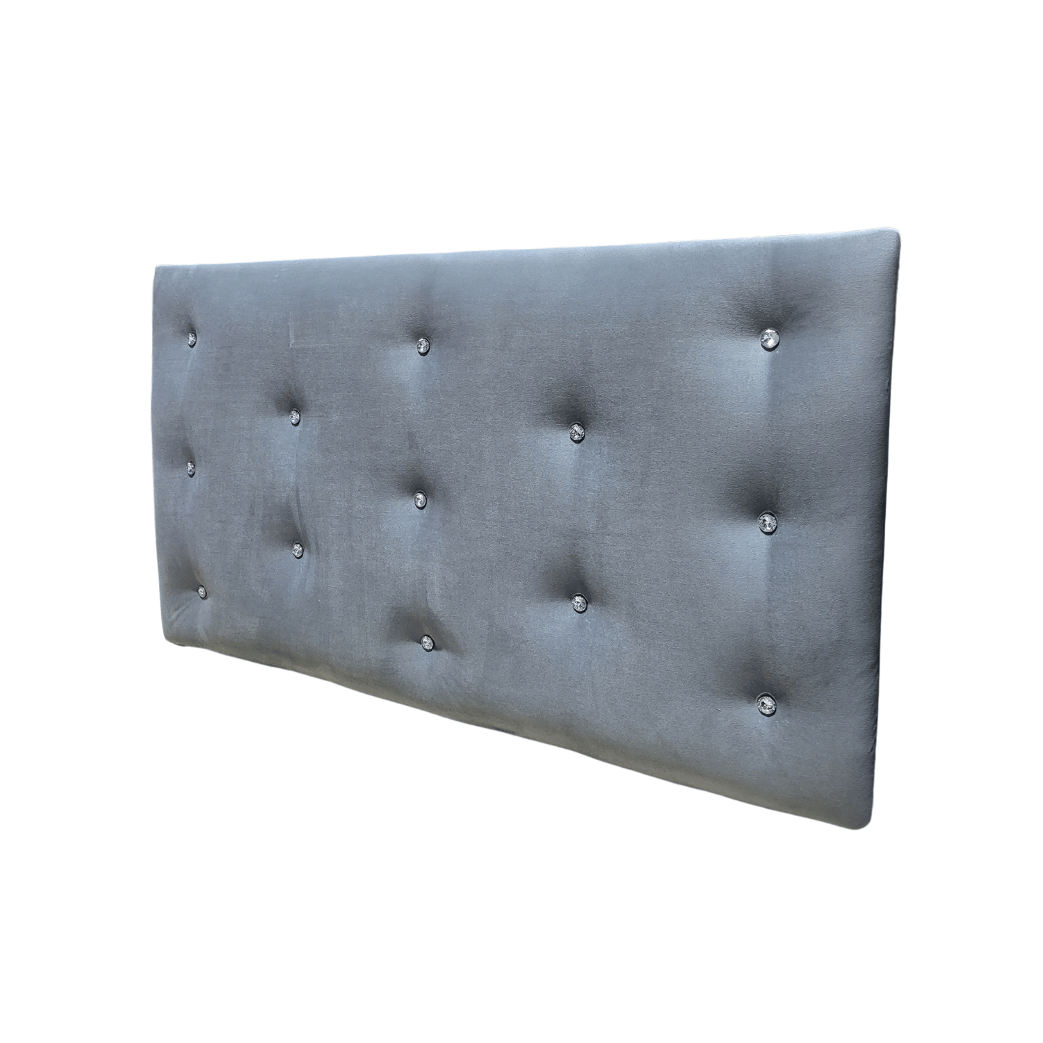 RESPALDO MUEBLES RIMAR DIAMANTE 1.5 PLAZAS FELPA GRIS CLARO - 4