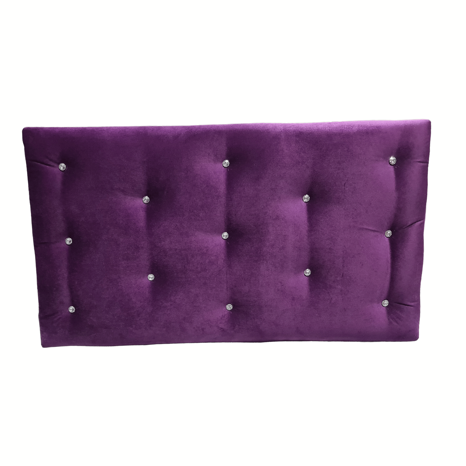 RESPALDO MUEBLES RIMAR DIAMANTE 1.5 PLAZAS FELPA MORADO - 2