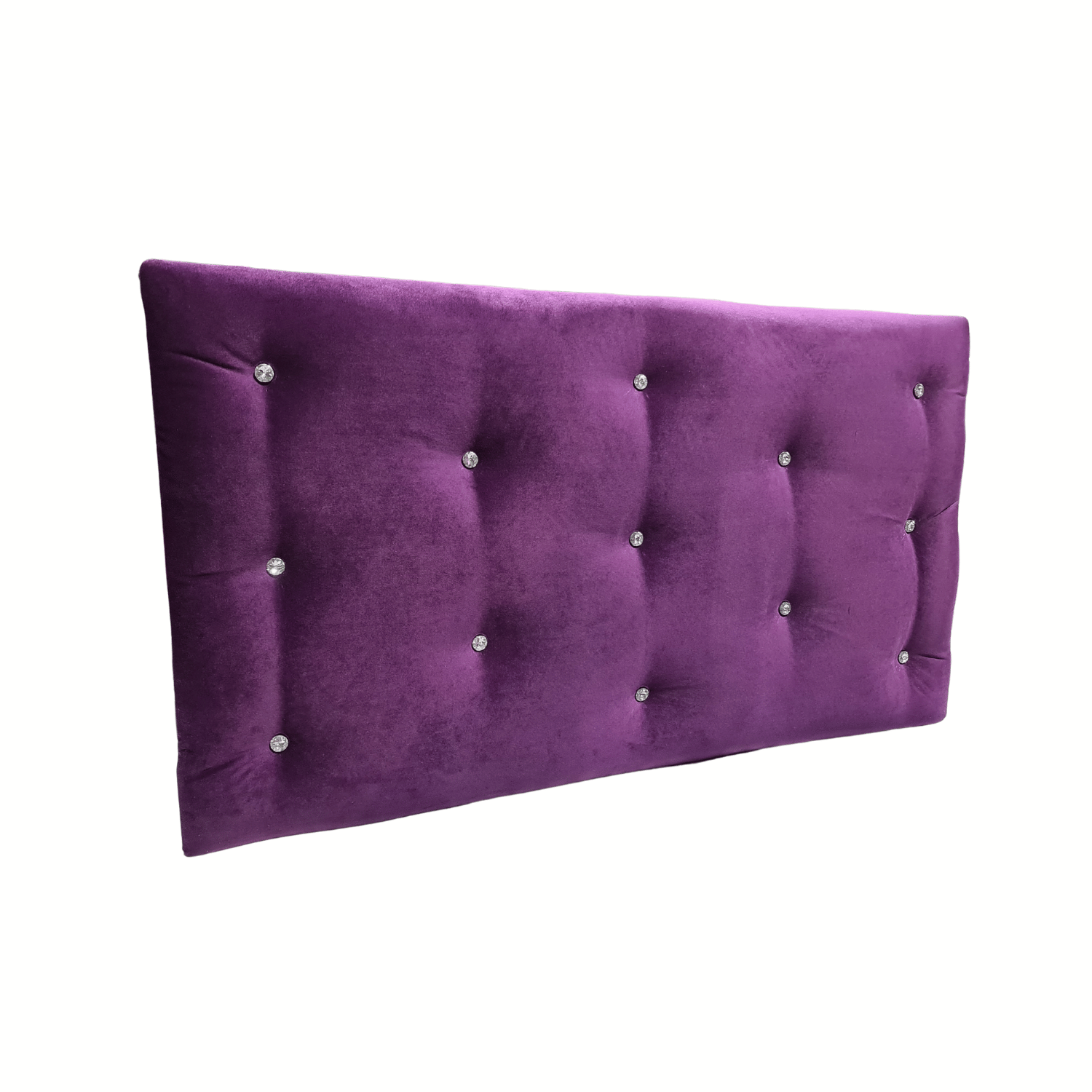 RESPALDO MUEBLES RIMAR DIAMANTE 1.5 PLAZAS FELPA MORADO - 3