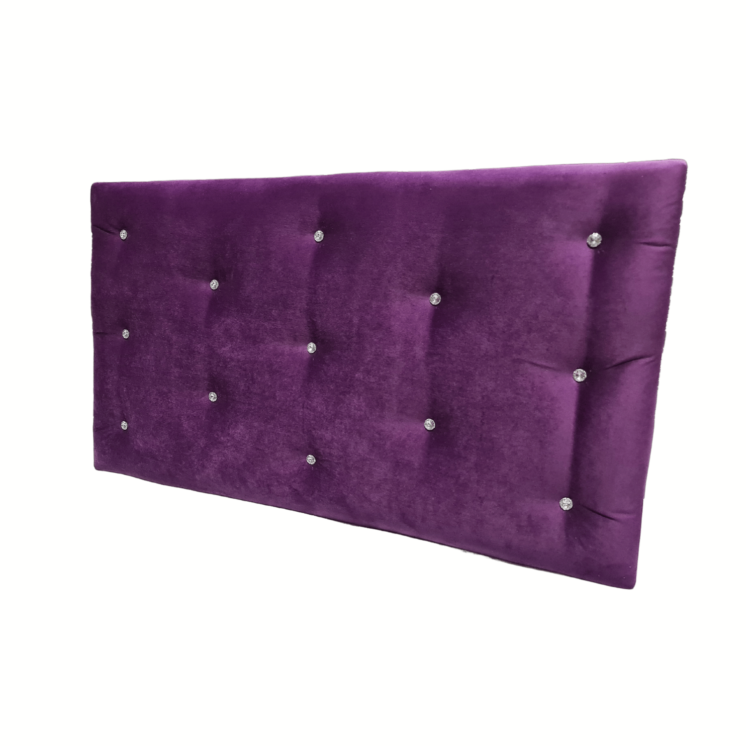 RESPALDO MUEBLES RIMAR DIAMANTE 1.5 PLAZAS FELPA MORADO - 4