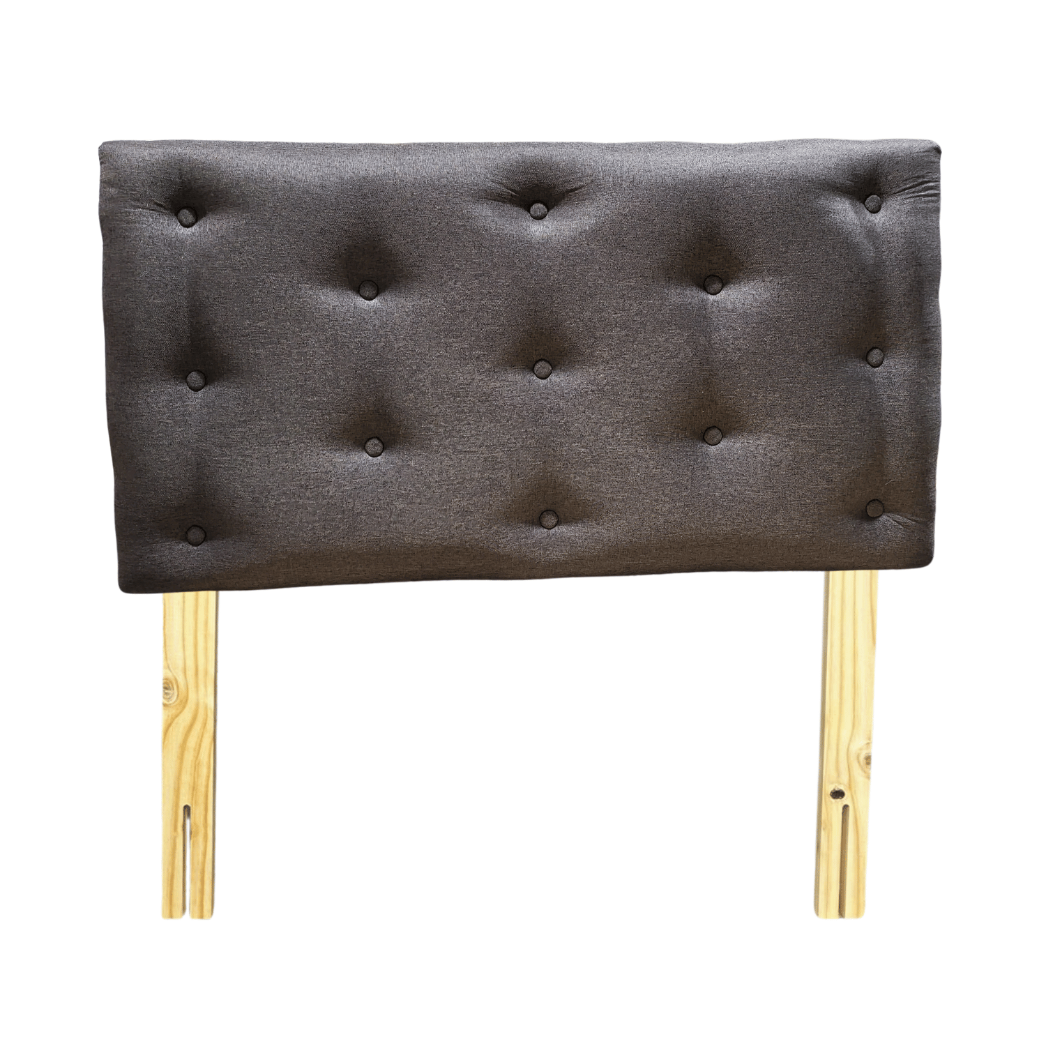 RESPALDO MUEBLES RIMAR 1.5 PLAZAS LINO CAFÉ MORO - 1