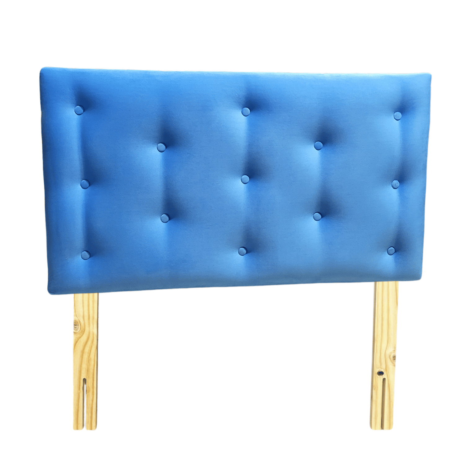 RESPALDO MUEBLES RIMAR 1.5 PLAZAS FELPA CELESTE - 1