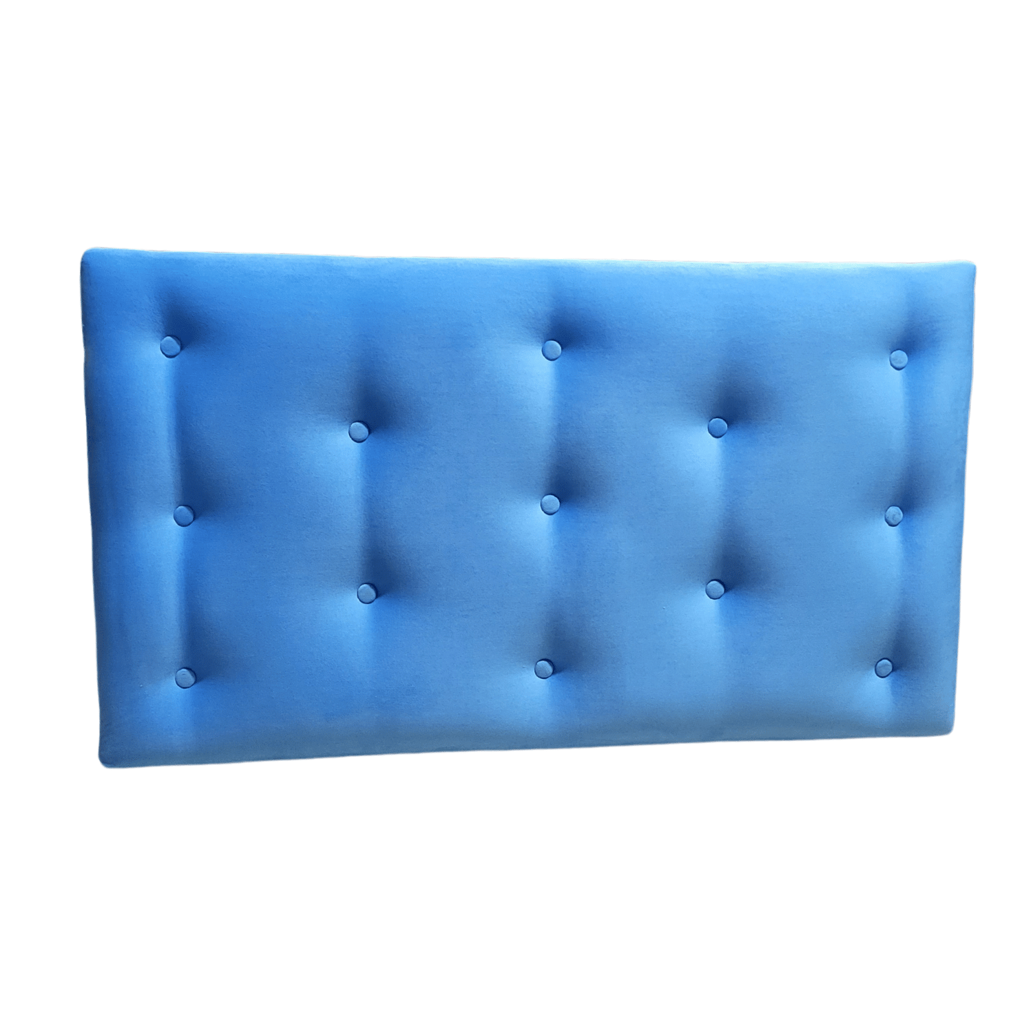 RESPALDO MUEBLES RIMAR 1.5 PLAZAS FELPA CELESTE - 2