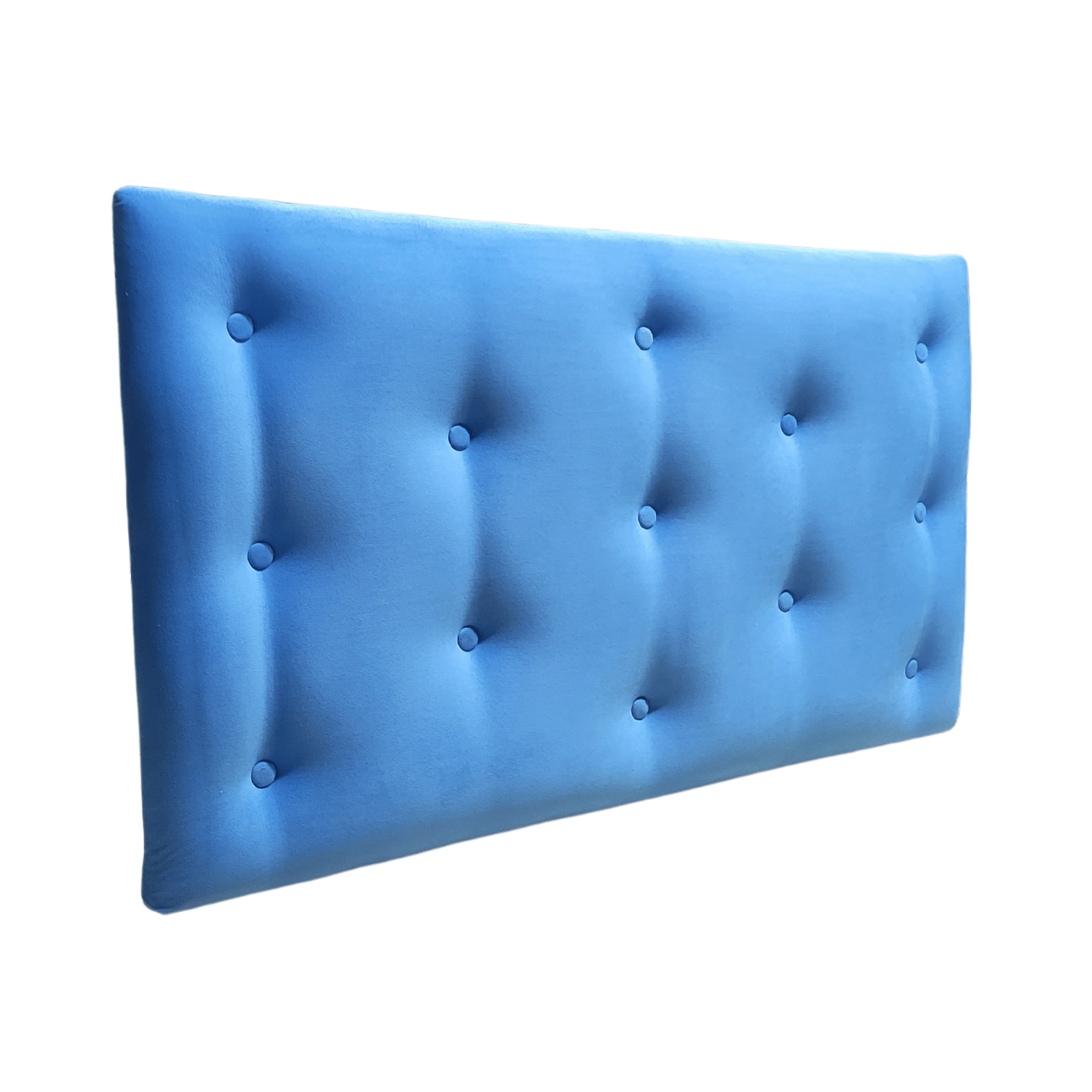 RESPALDO MUEBLES RIMAR 1.5 PLAZAS FELPA CELESTE - 3