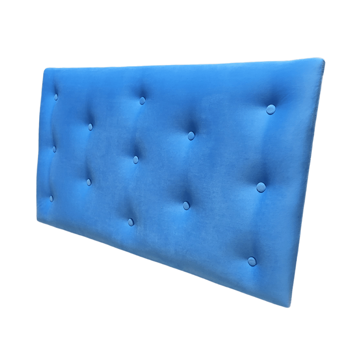 RESPALDO MUEBLES RIMAR 1.5 PLAZAS FELPA CELESTE - 4