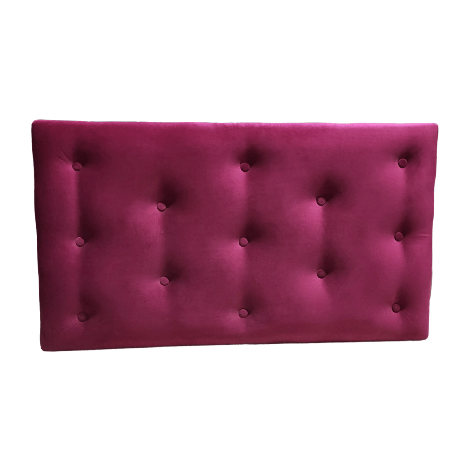 RESPALDO MUEBLES RIMAR 1.5 PLAZAS FELPA BURDEO - 2