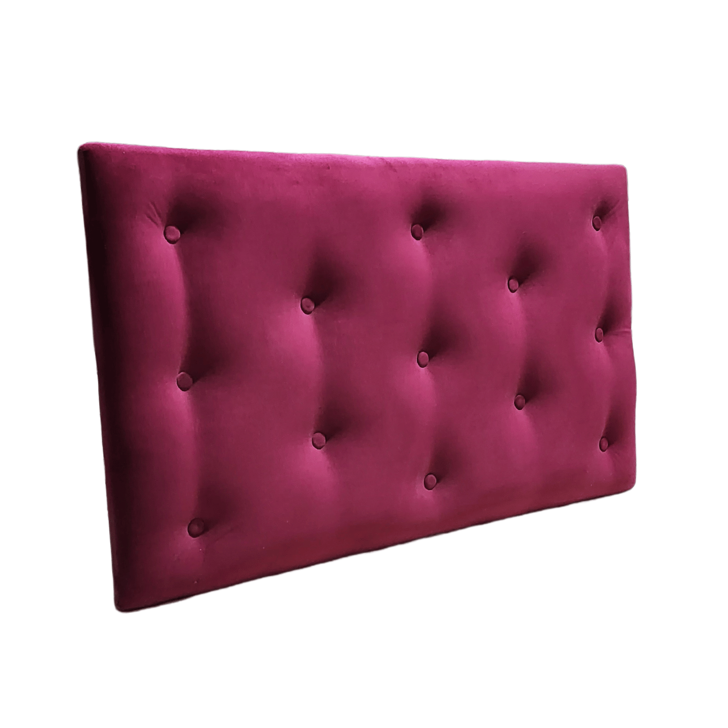 RESPALDO MUEBLES RIMAR 1.5 PLAZAS FELPA BURDEO - 3