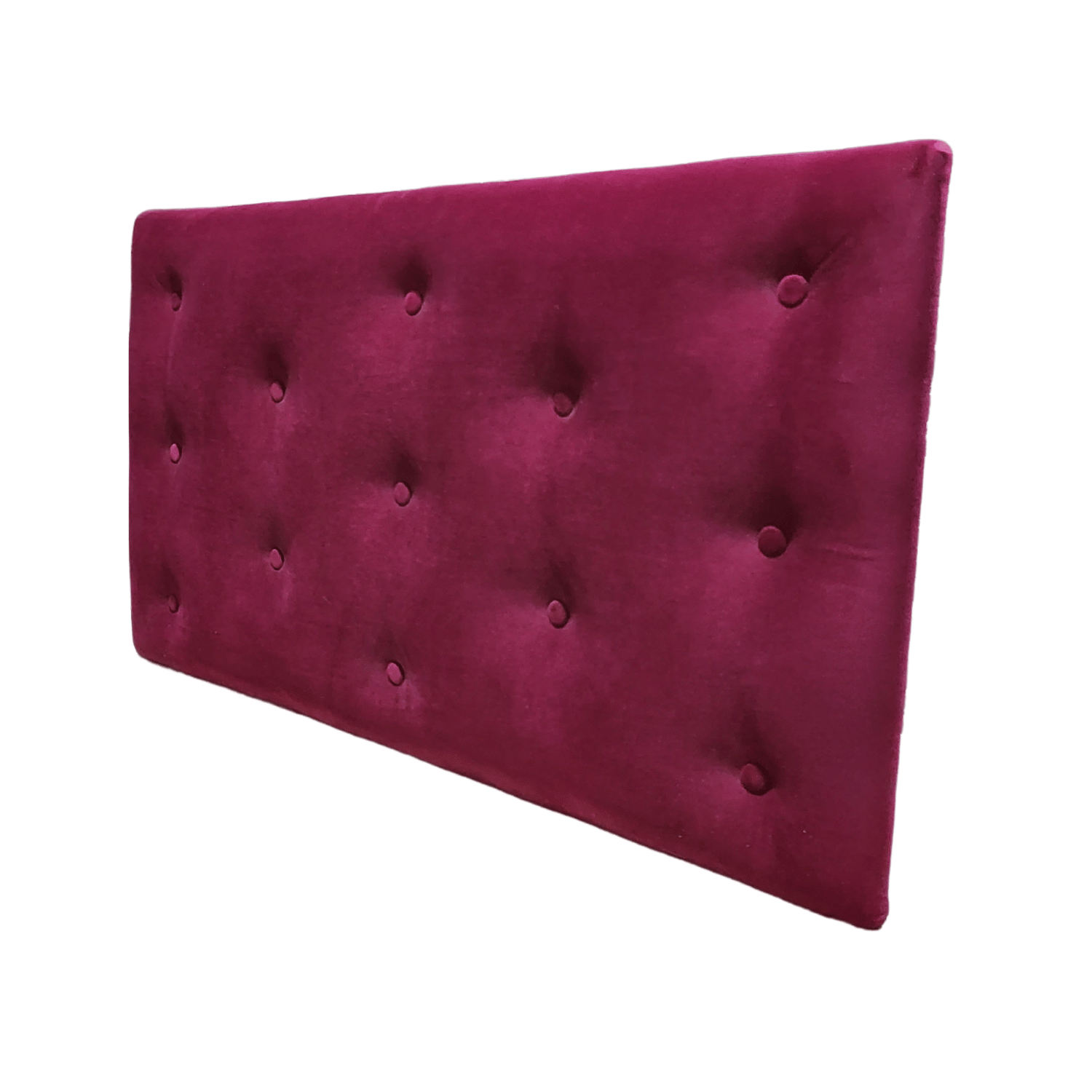 RESPALDO MUEBLES RIMAR 1.5 PLAZAS FELPA BURDEO - 4