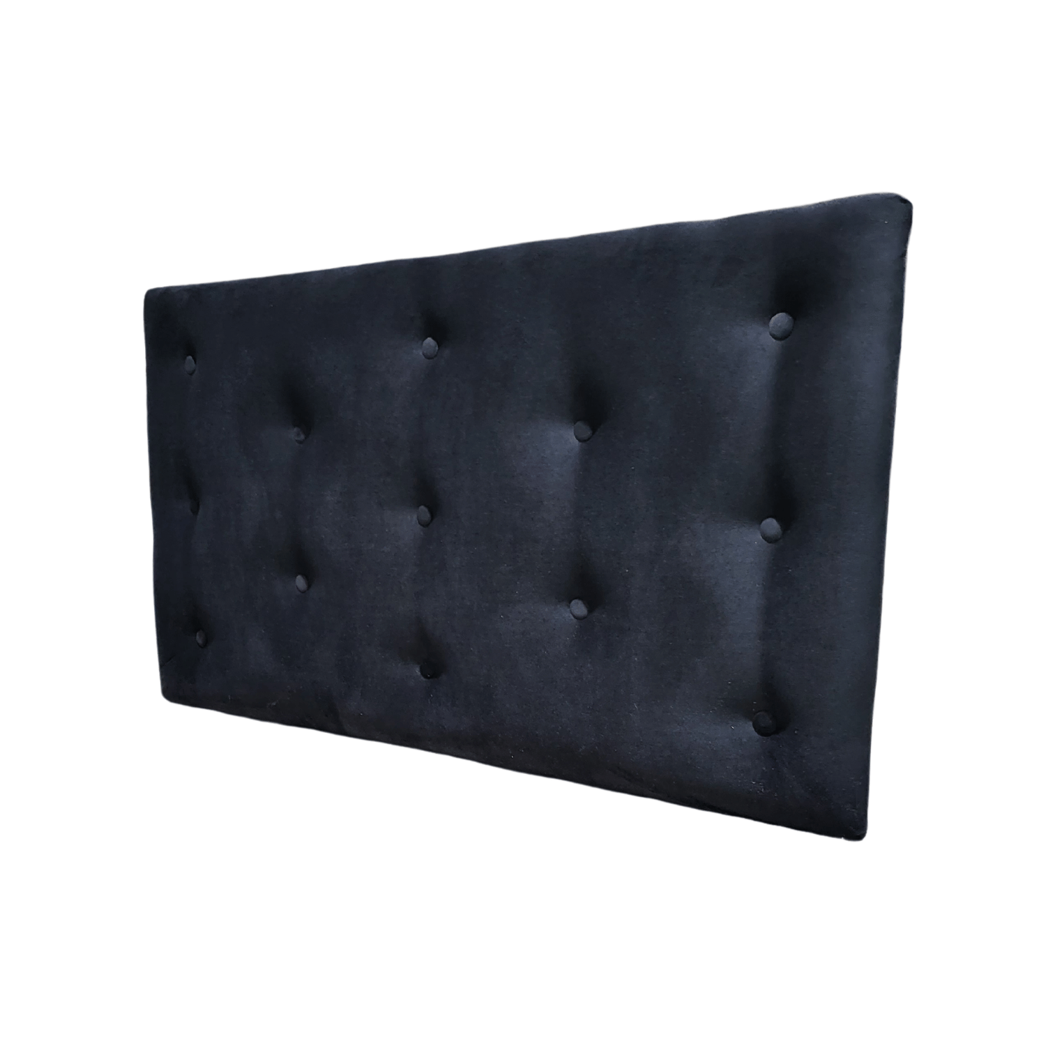 RESPALDO MUEBLES RIMAR 1.5 PLAZAS FELPA NEGRO - 4