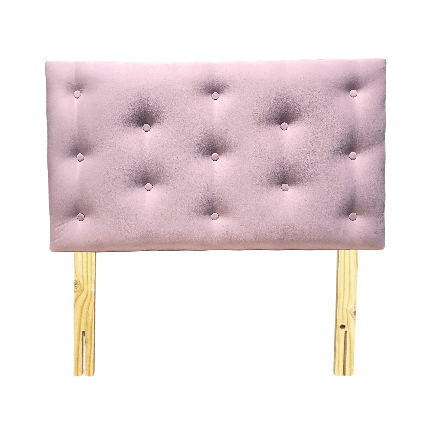 RESPALDO MUEBLES RIMAR PASTEL 1.5 PLAZAS FELPA ROSA - 1