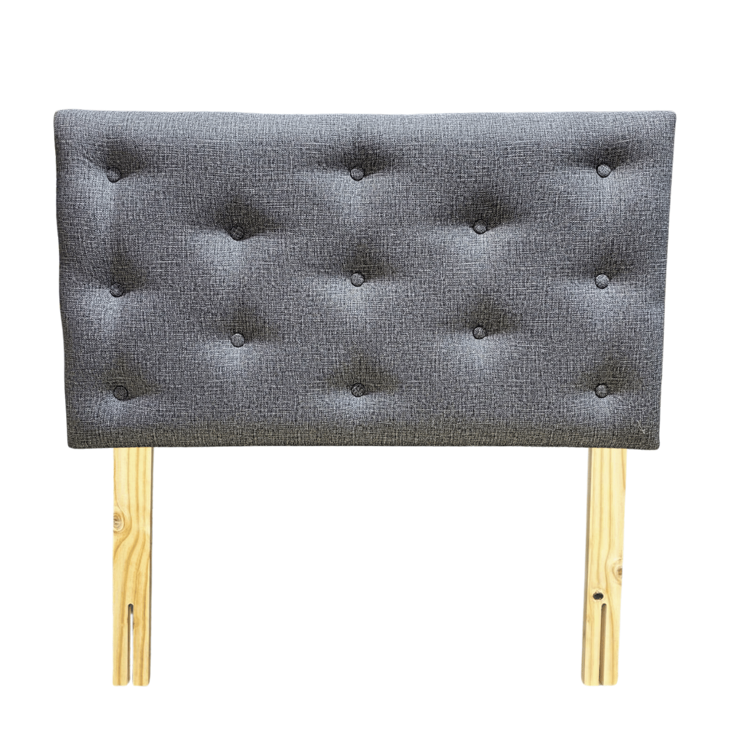 RESPALDO MUEBLES RIMAR CAVANCHA 1.5 PLAZAS GRIS JASPIADO - 1