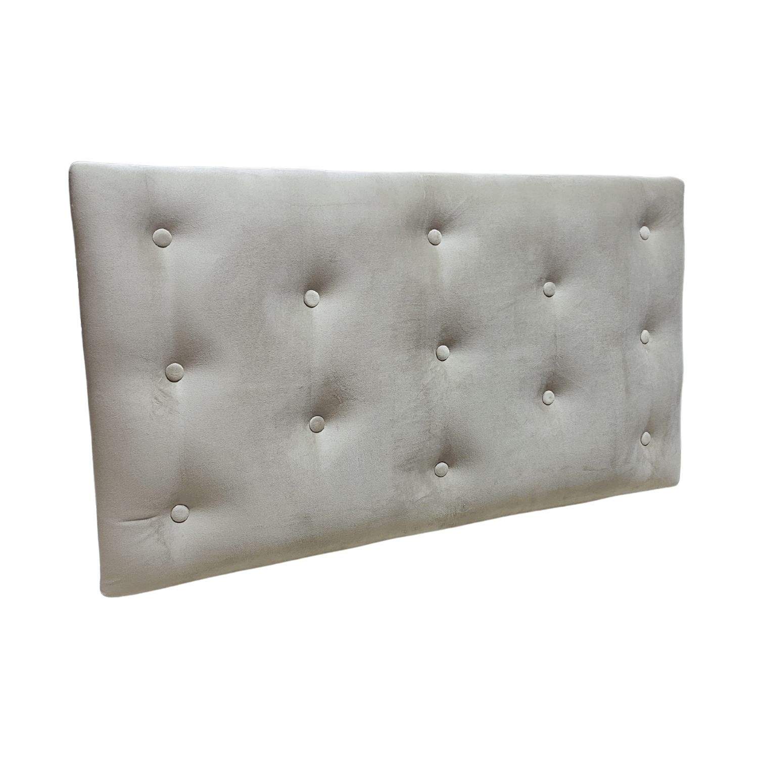 RESPALDO MUEBLES RIMAR 1.5 PLAZAS FELPA BEIGE - 3
