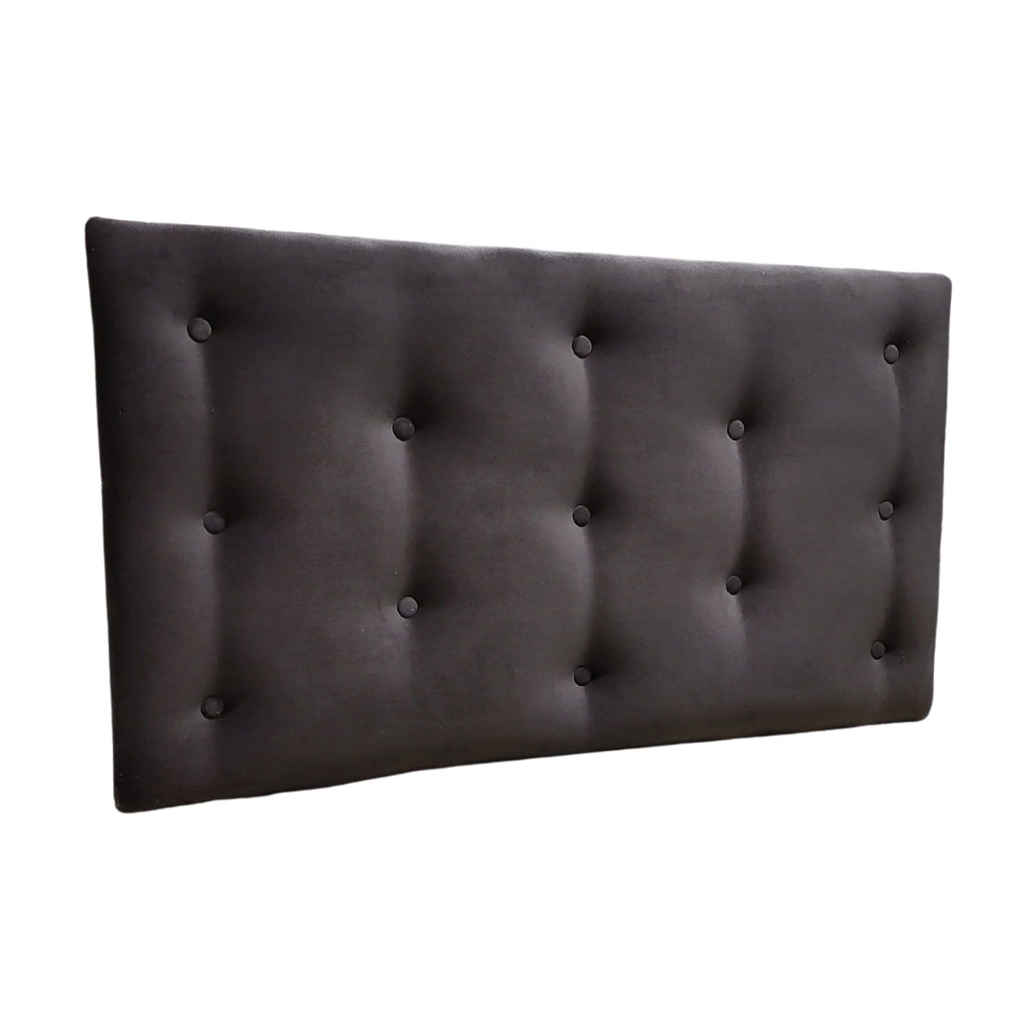 RESPALDO MUEBLES RIMAR 1.5 PLAZAS FELPA CHOCOLATE - 2