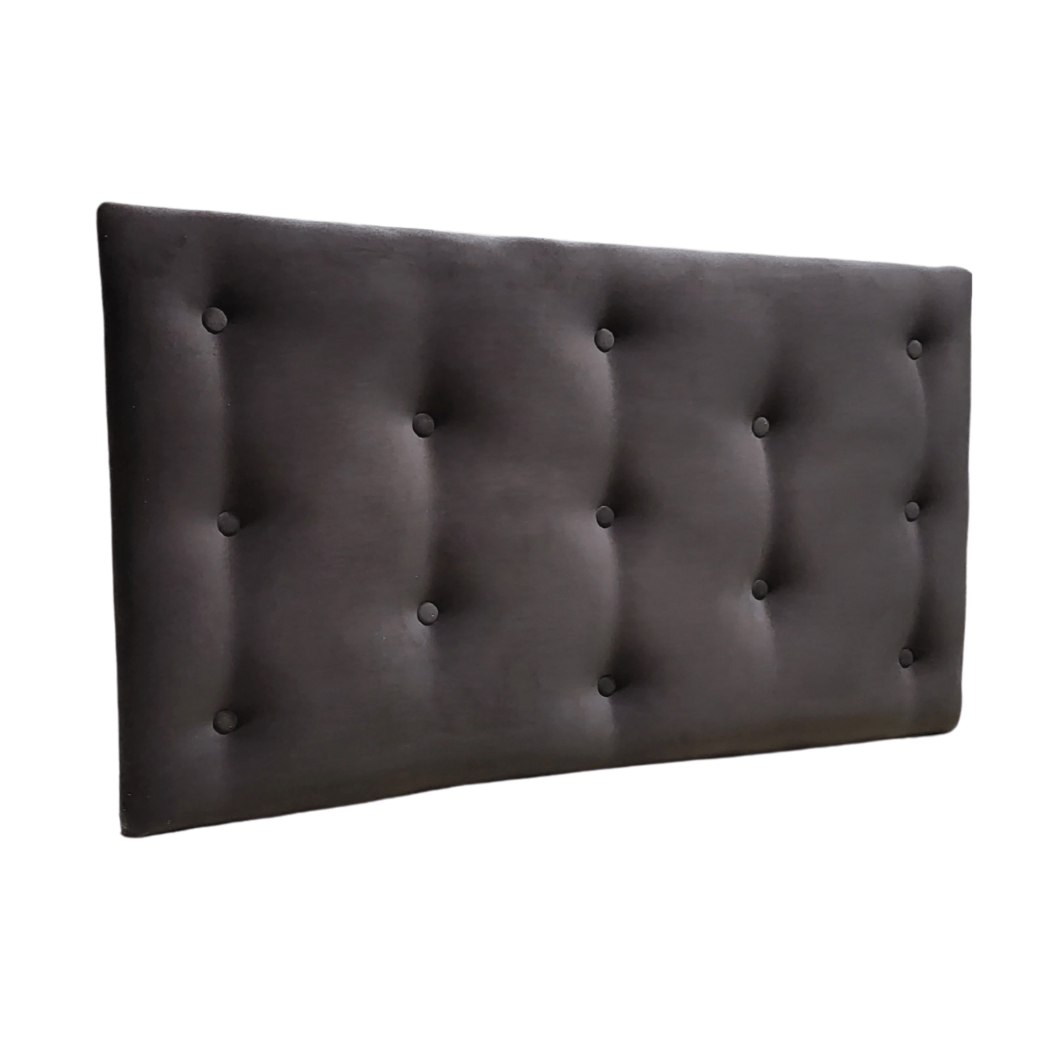 RESPALDO MUEBLES RIMAR 1.5 PLAZAS FELPA CHOCOLATE - 3