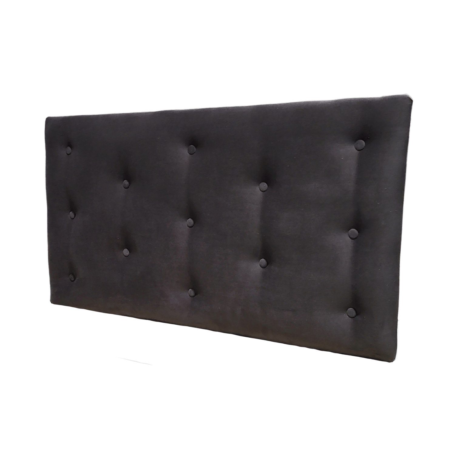 RESPALDO MUEBLES RIMAR 1.5 PLAZAS FELPA CHOCOLATE - 4