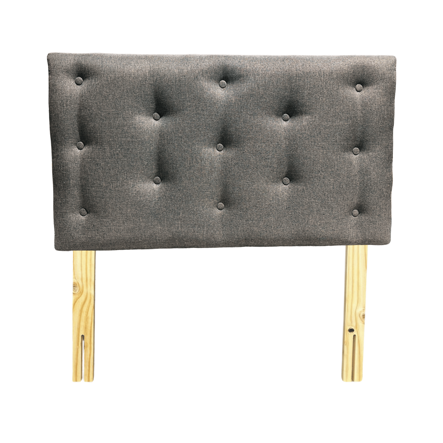 RESPALDO MUEBLES RIMAR 1.5 PLAZAS LINO GRIS - 1