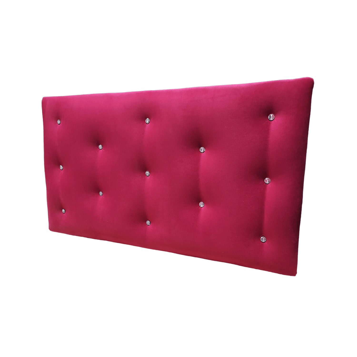RESPALDO MUEBLES RIMAR DIAMANTE 1.5 PLAZAS FELPA ROJO - 4