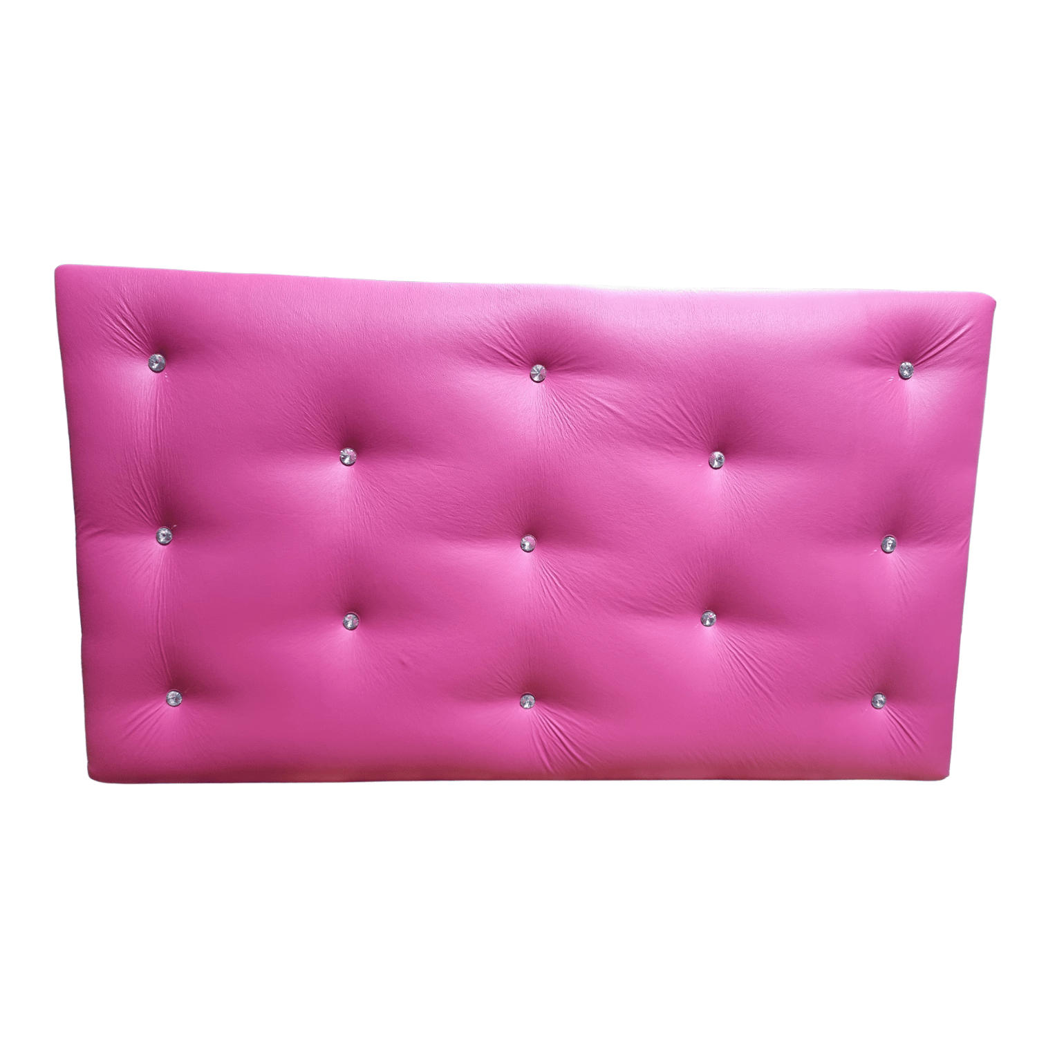 RESPALDO MUEBLES RIMAR DIAMANTE 1.5 PLAZAS ECO CUERO FUCSIA - 2