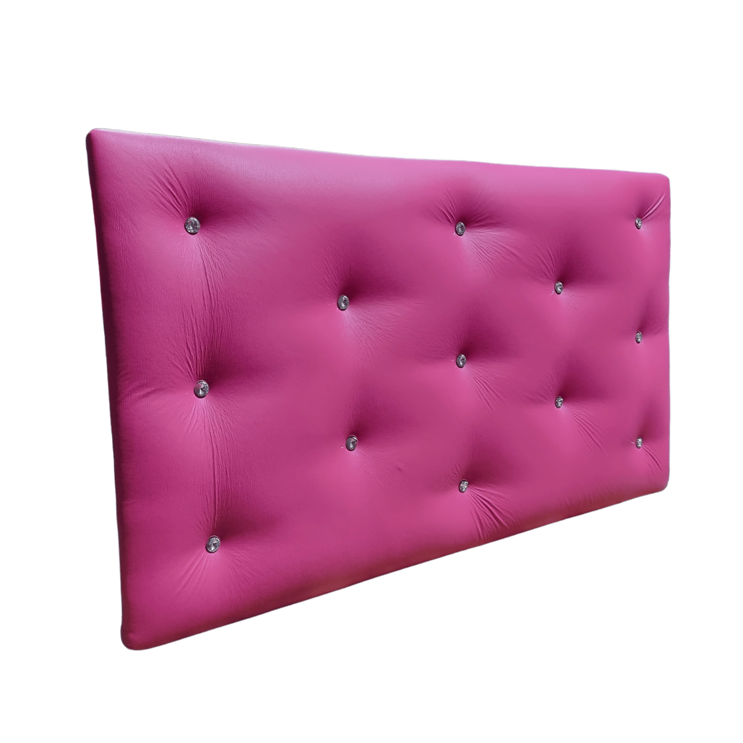 RESPALDO MUEBLES RIMAR DIAMANTE 1.5 PLAZAS ECO CUERO FUCSIA - 3