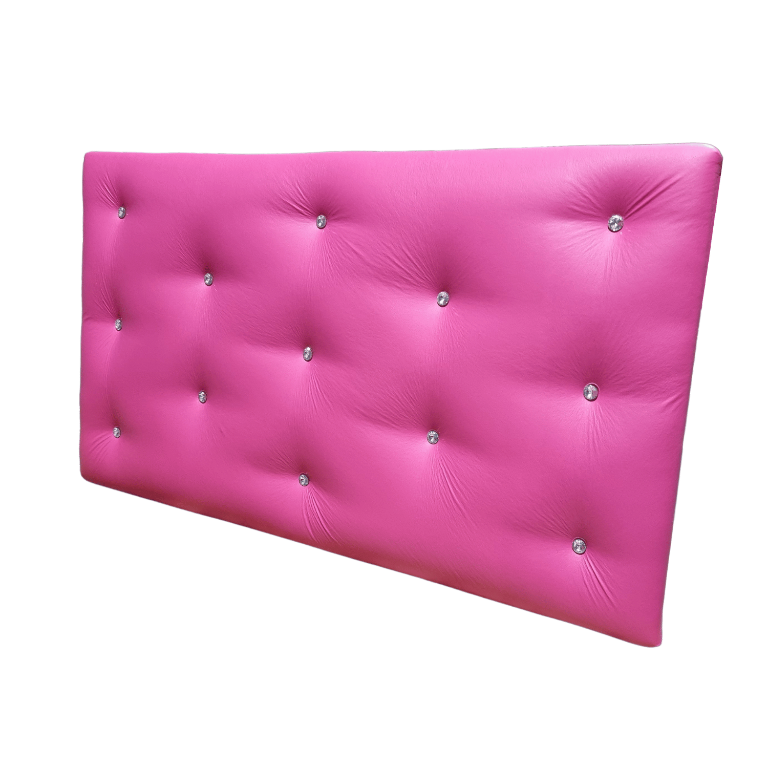 RESPALDO MUEBLES RIMAR DIAMANTE 1.5 PLAZAS ECO CUERO FUCSIA - 4