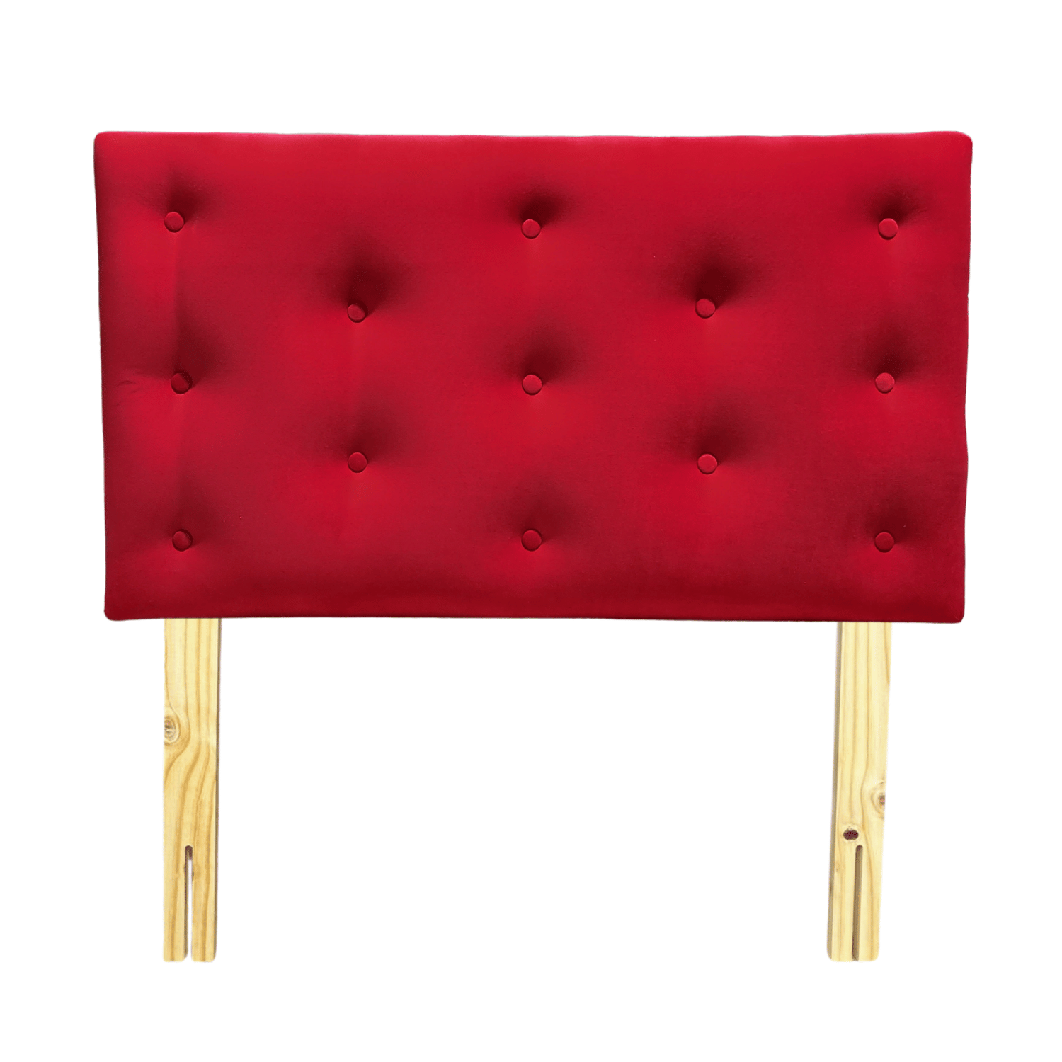 RESPALDO MUEBLES RIMAR 1.5 PLAZAS FELPA ROJO - 1