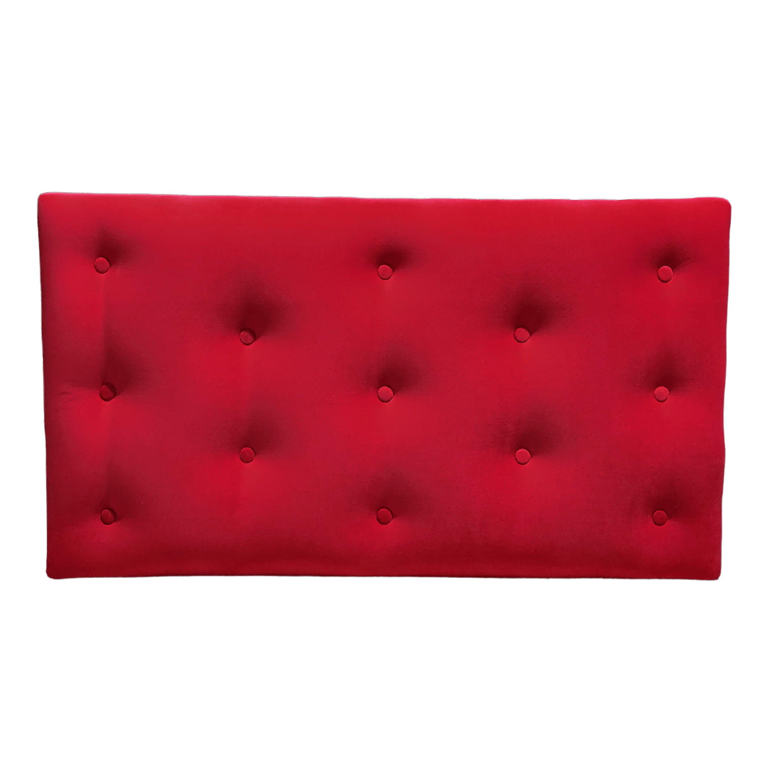 RESPALDO MUEBLES RIMAR 1.5 PLAZAS FELPA ROJO - 2