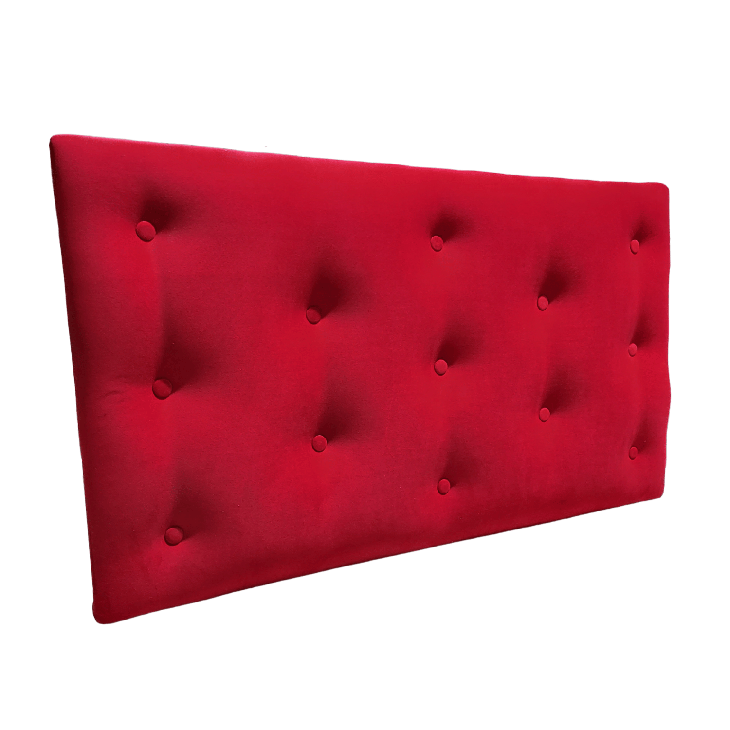RESPALDO MUEBLES RIMAR 1.5 PLAZAS FELPA ROJO - 3