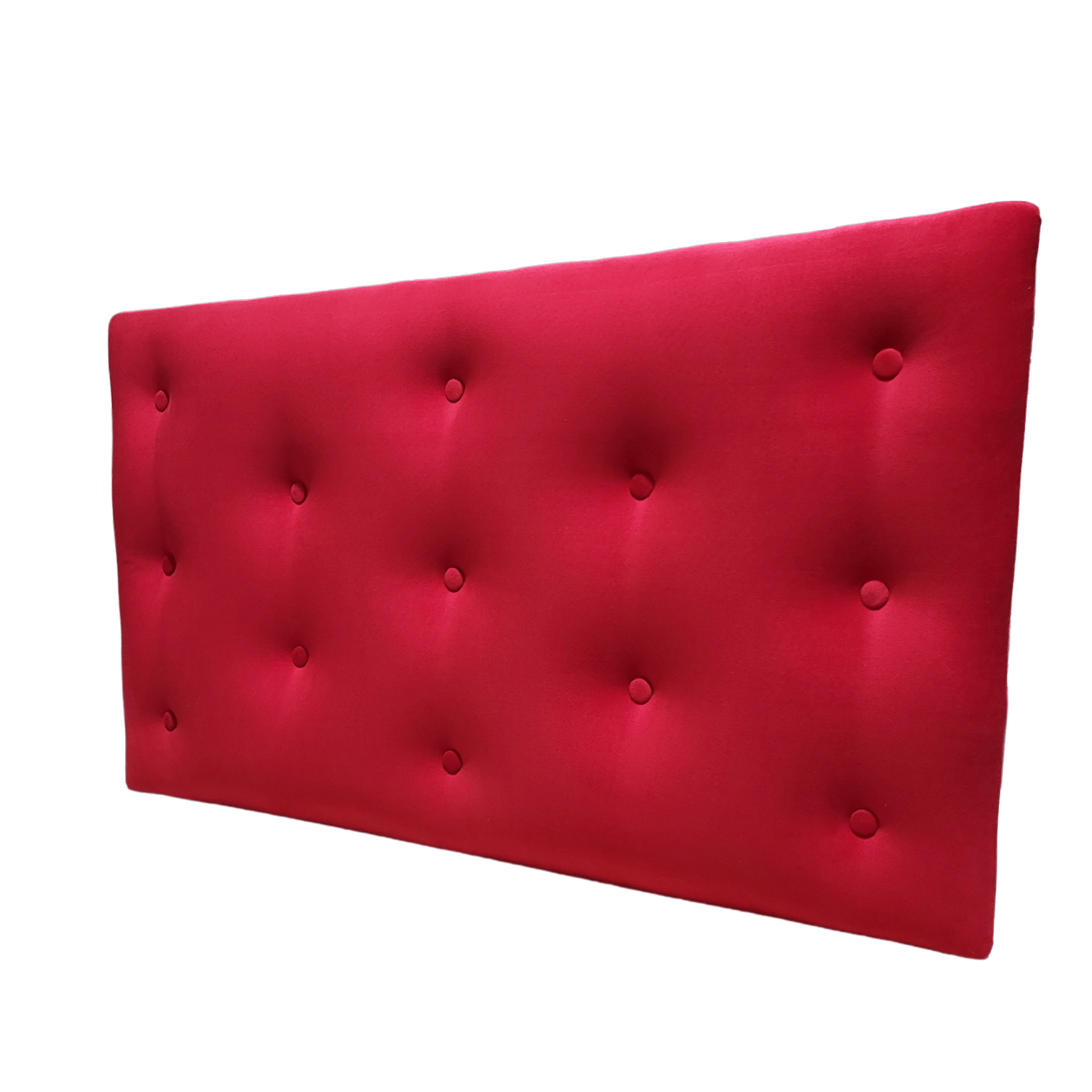 RESPALDO MUEBLES RIMAR 1.5 PLAZAS FELPA ROJO - 4