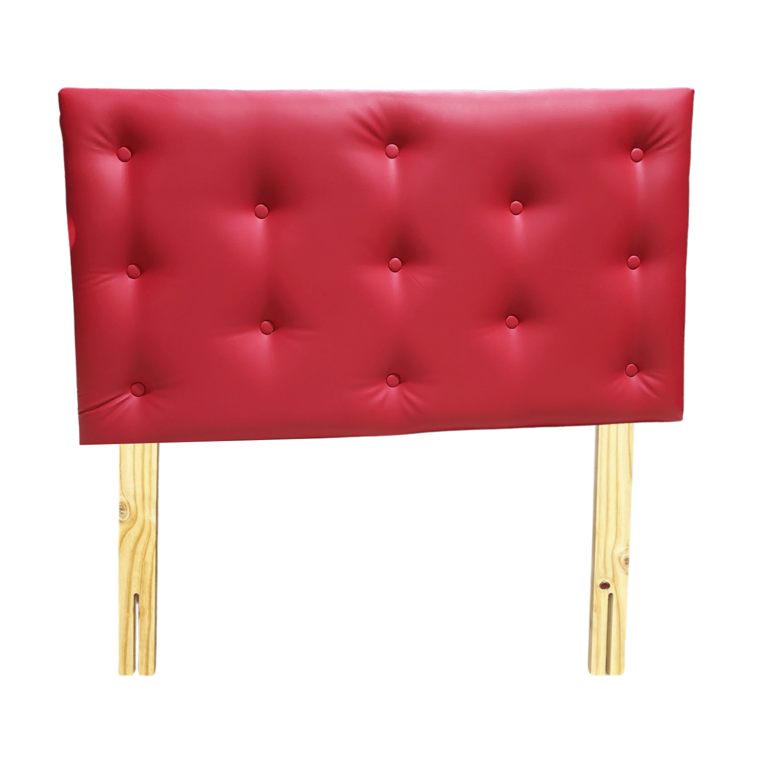 RESPALDO MUEBLES RIMAR 1.5 PLAZAS ECO CUERO ROJO - 1