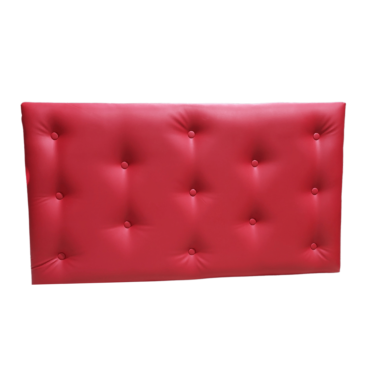 RESPALDO MUEBLES RIMAR 1.5 PLAZAS ECO CUERO ROJO - 2