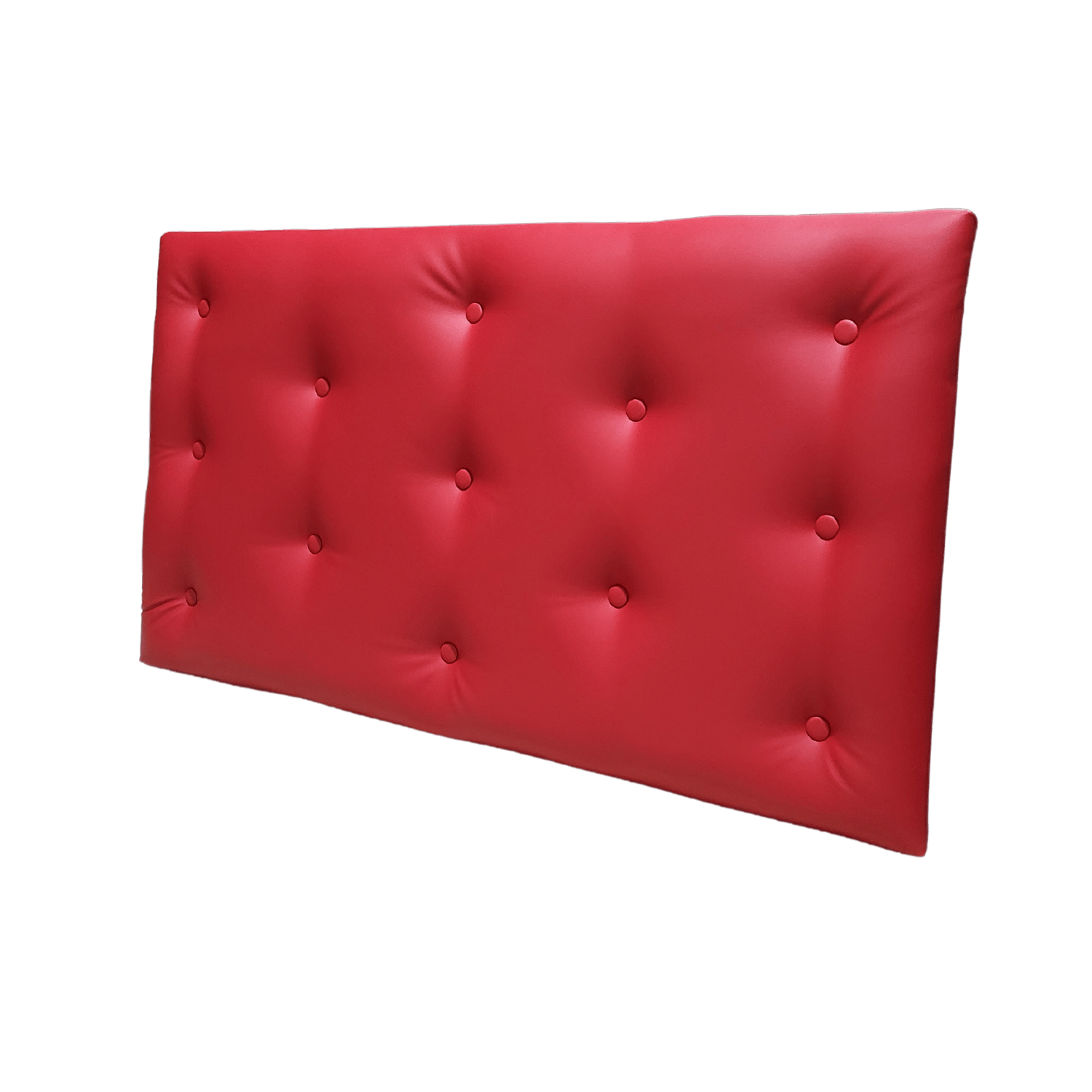 RESPALDO MUEBLES RIMAR 1.5 PLAZAS ECO CUERO ROJO - 4