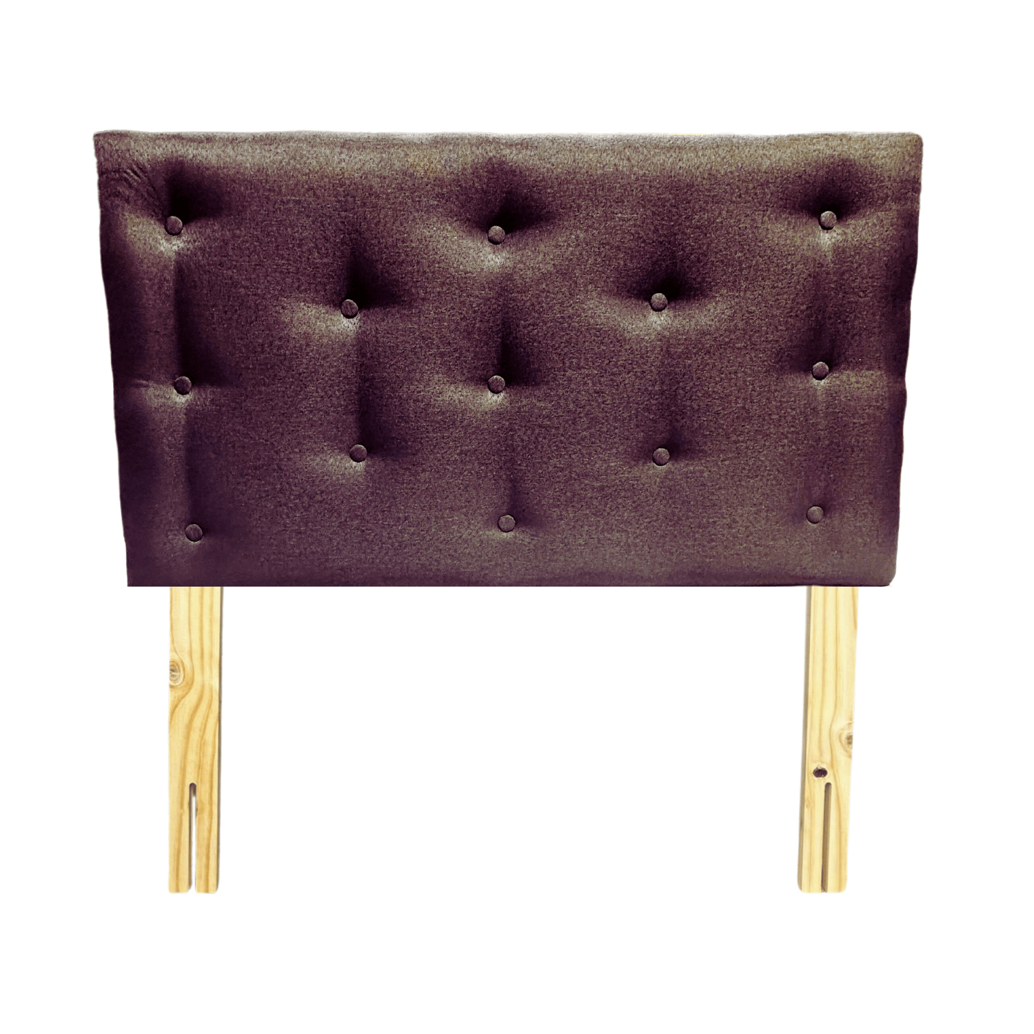 RESPALDO MUEBLES RIMAR 1.5 PLAZAS LINO CAFÉ - 1