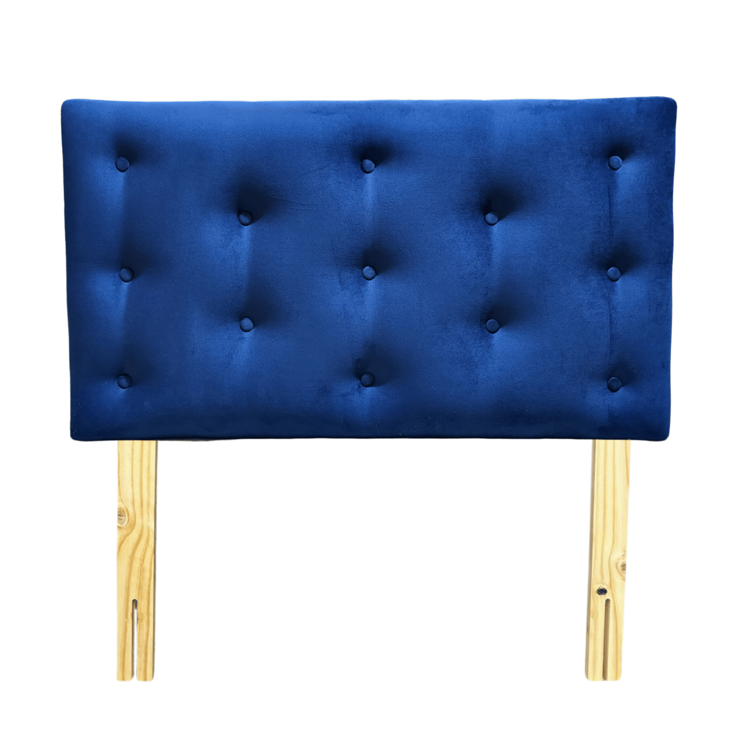 RESPALDO MUEBLES RIMAR 1.5 PLAZAS FELPA AZUL MARINO - 1