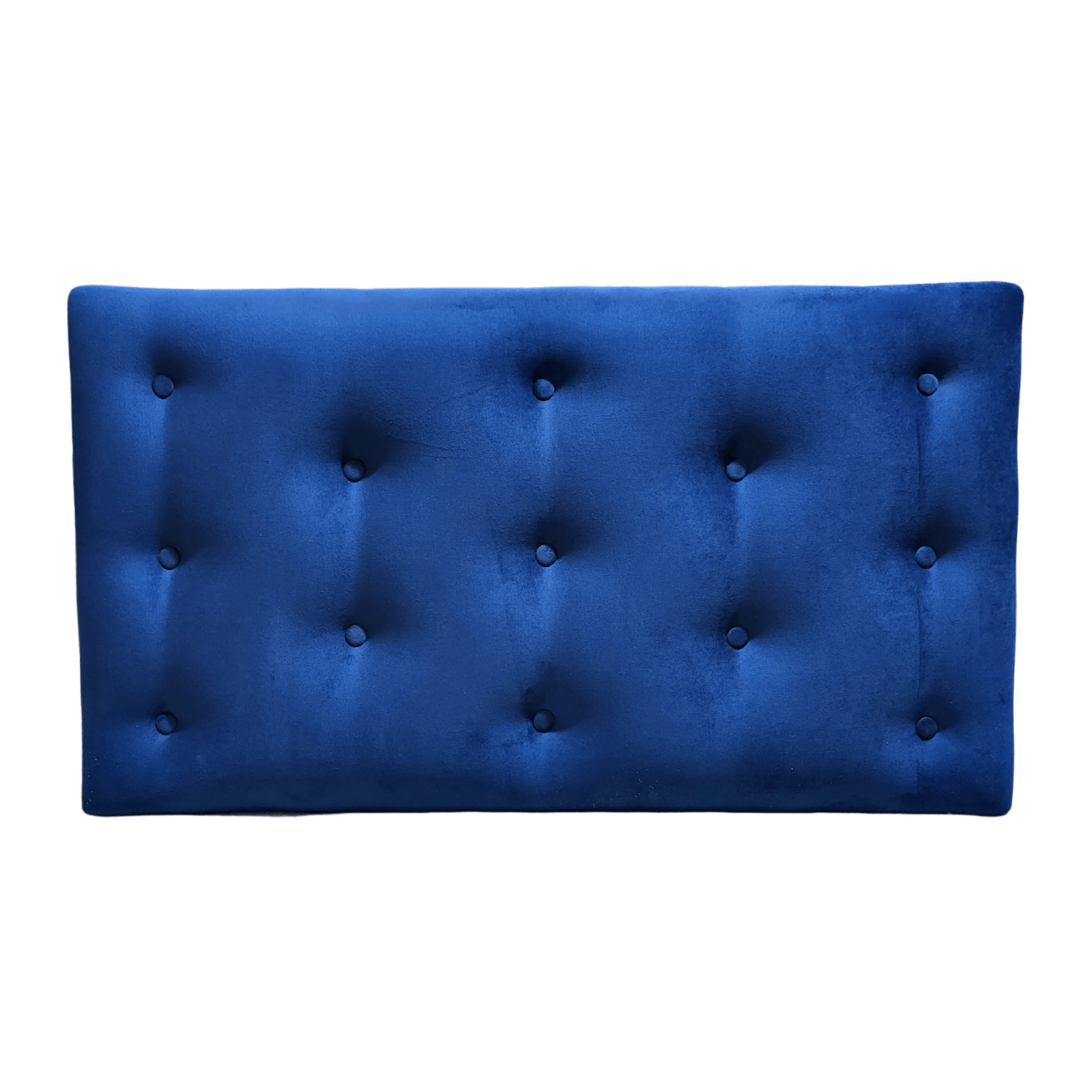 RESPALDO MUEBLES RIMAR 1.5 PLAZAS FELPA AZUL MARINO - 2