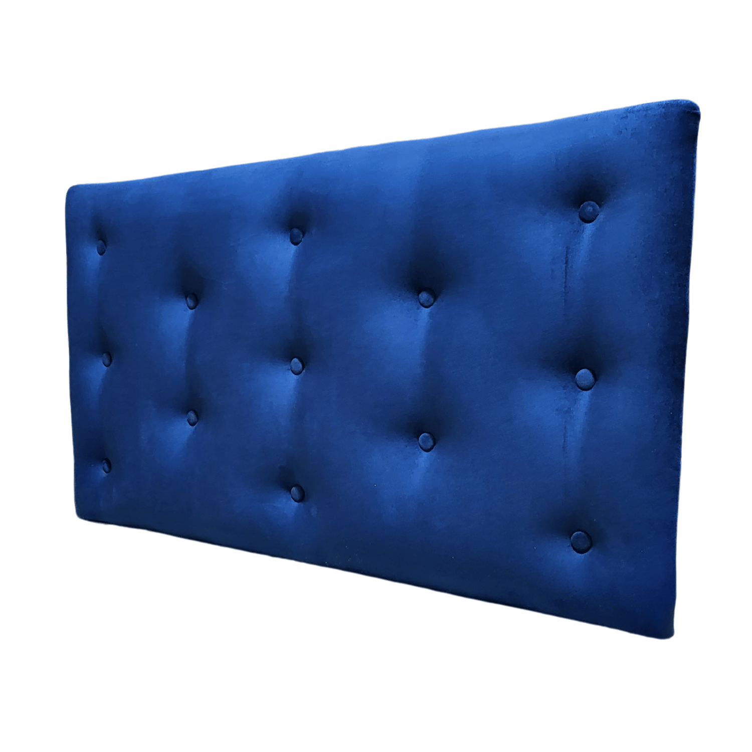 RESPALDO MUEBLES RIMAR 1.5 PLAZAS FELPA AZUL MARINO - 4