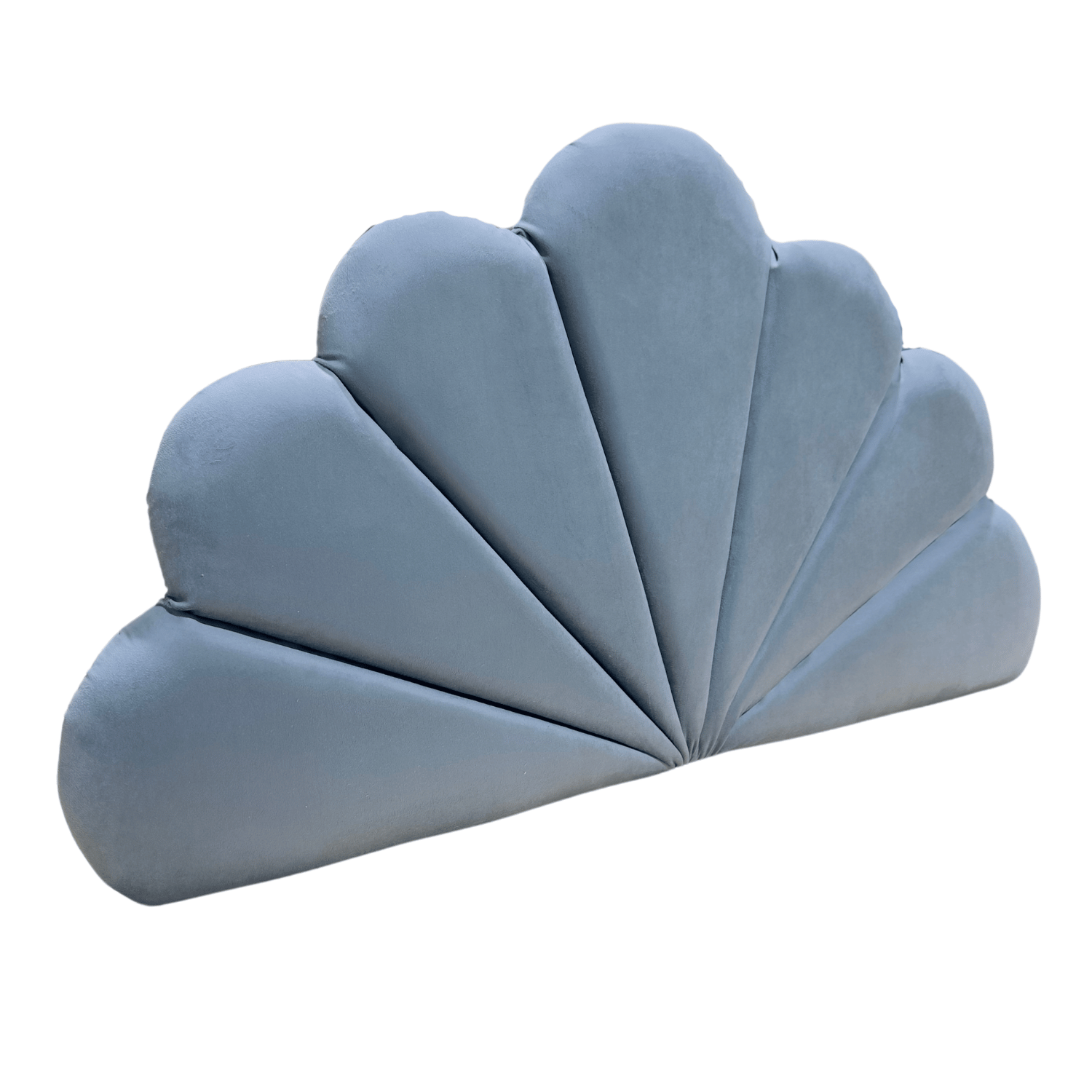 RESPALDO MUEBLES RIMAR CORAL 1.5 PLAZAS FELPA GRIS - 3