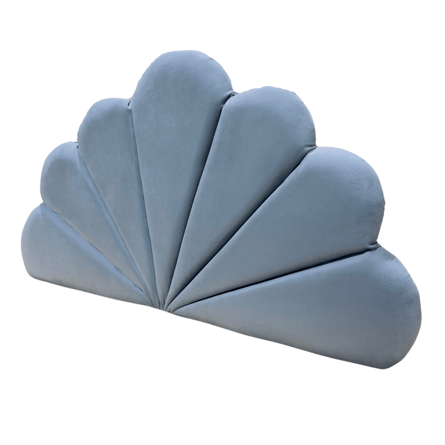 RESPALDO MUEBLES RIMAR CORAL 1.5 PLAZAS FELPA GRIS - 4