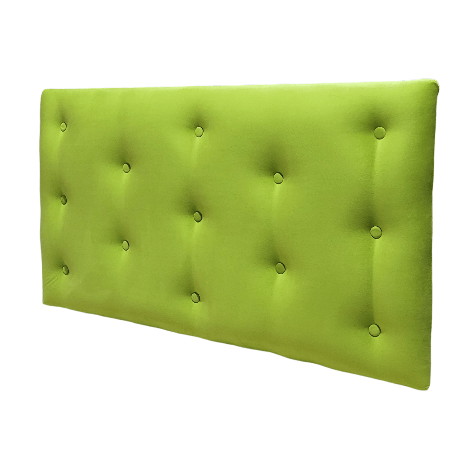 RESPALDO MUEBLES RIMAR PISTACHO 1.5 PLAZAS FELPA VERDE - 4