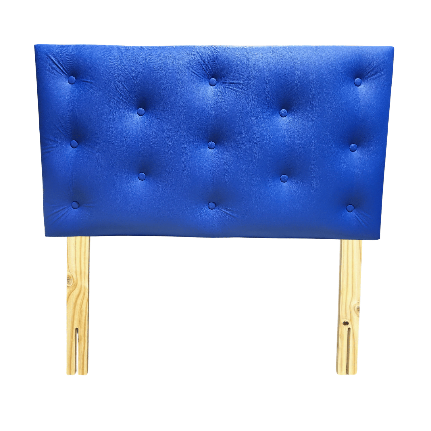 RESPALDO MUEBLES RIMAR 1.5 PLAZAS ECO CUERO AZUL - 1