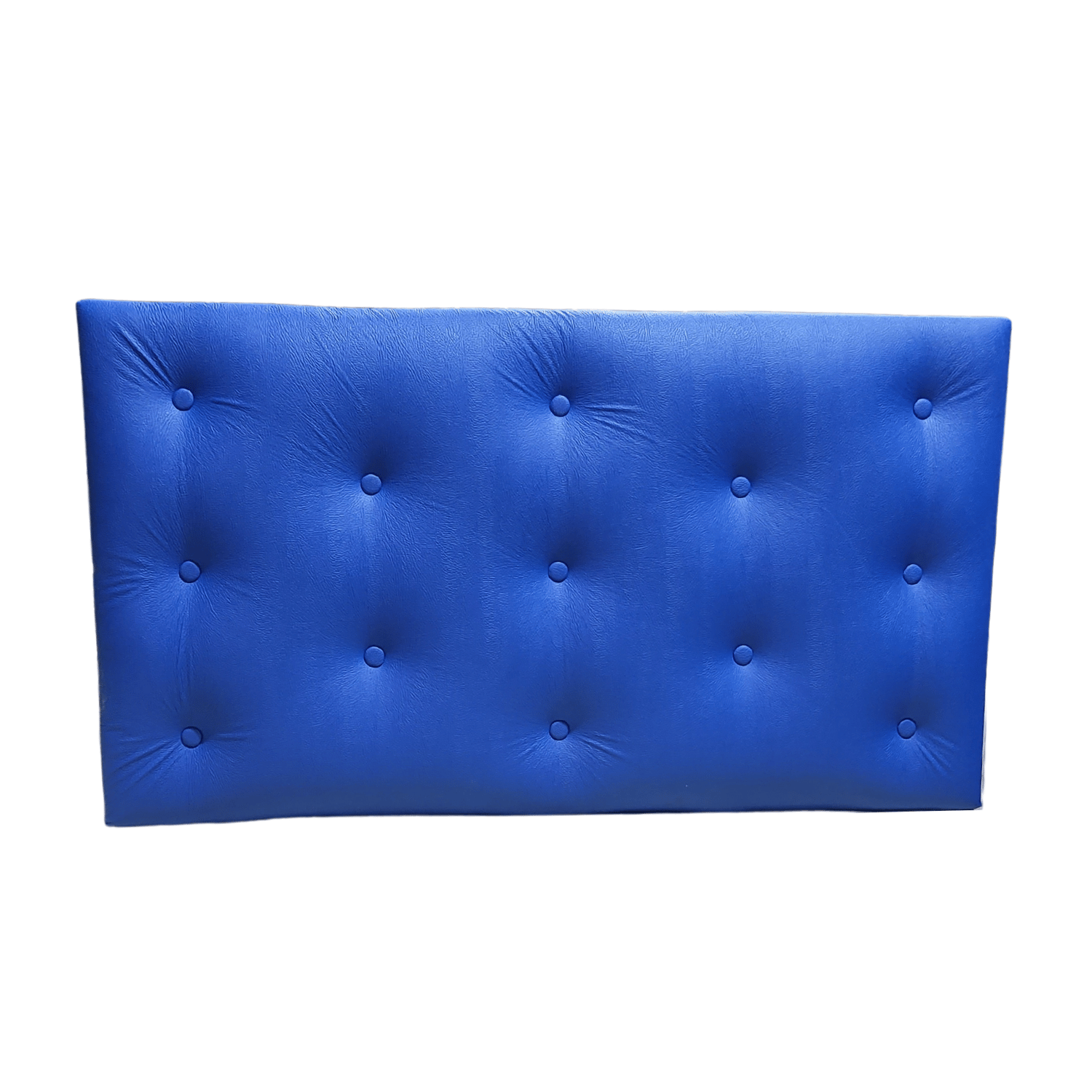 RESPALDO MUEBLES RIMAR 1.5 PLAZAS ECO CUERO AZUL - 2